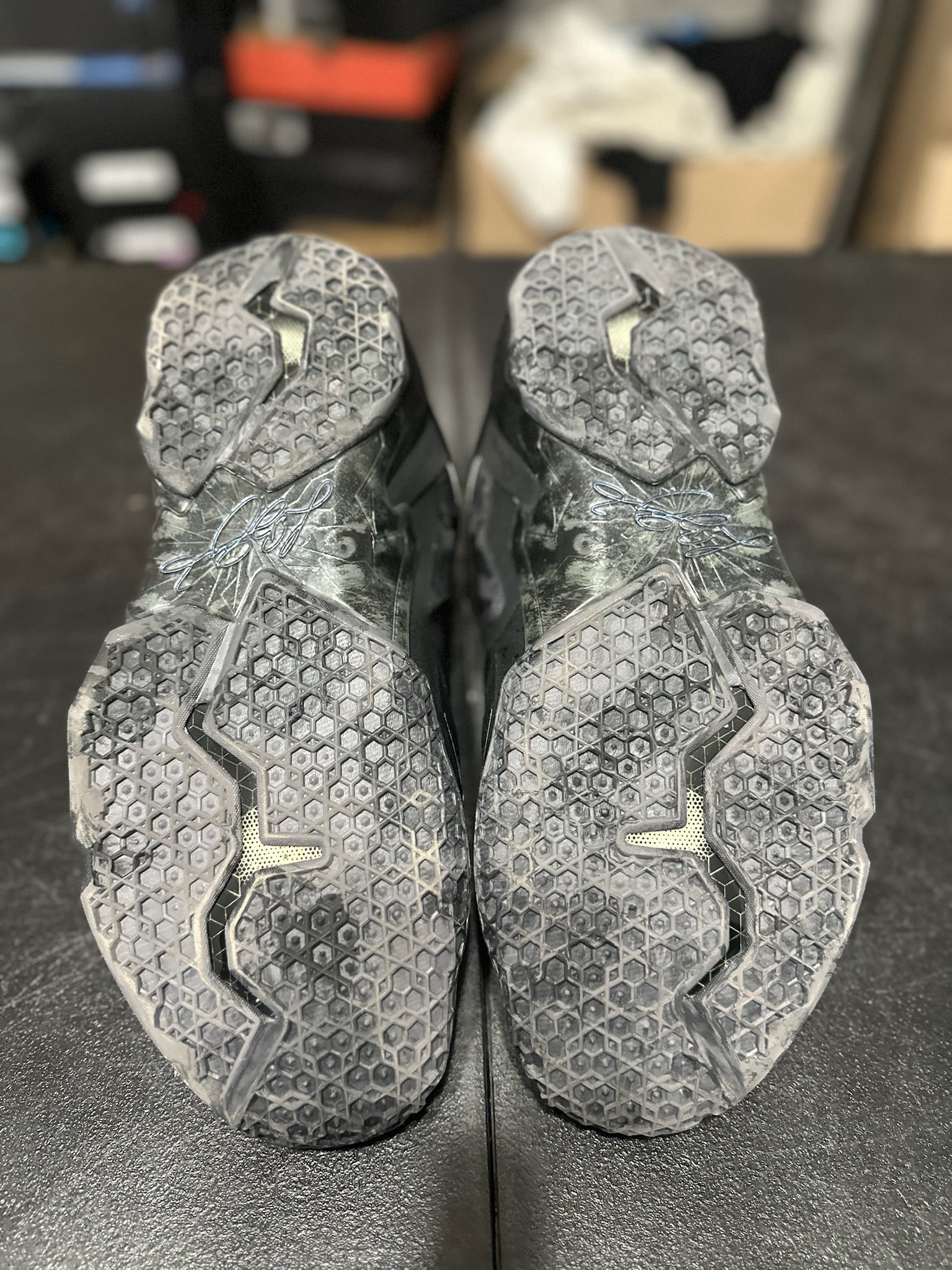 Size 12 - LeBron 11 blackout