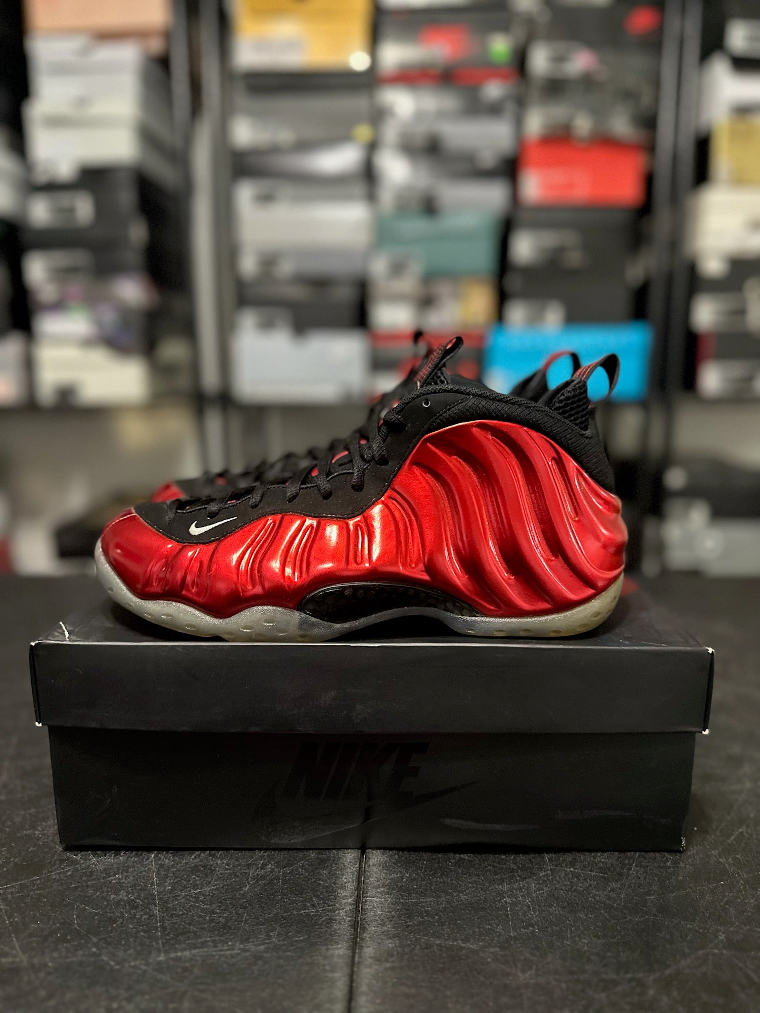 Size 9.5 - Foamposite 1 Metallic Red