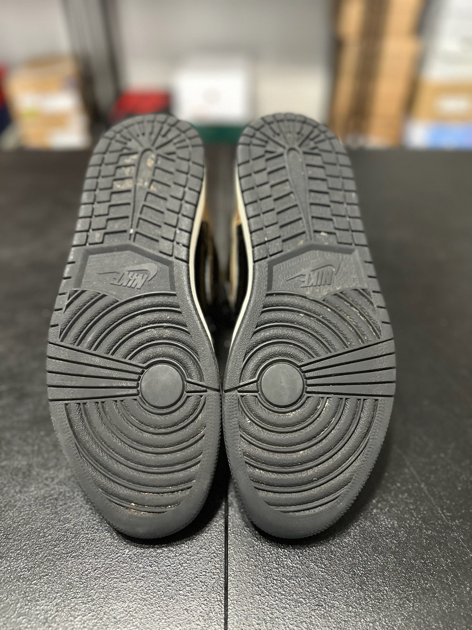 Size 10 - J1 Patent Gold Toe