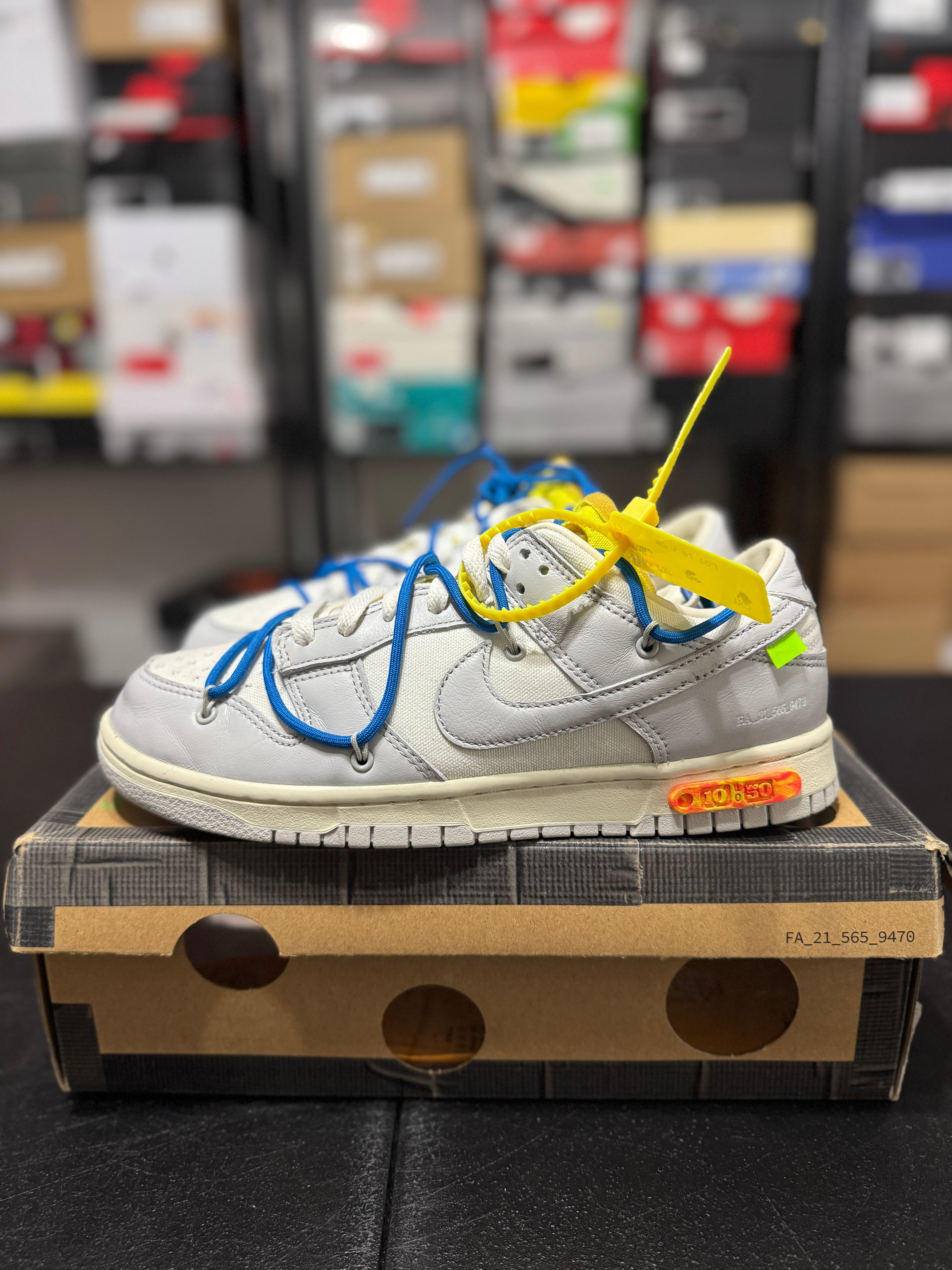 Size 9 - Dunk low off white lot 10