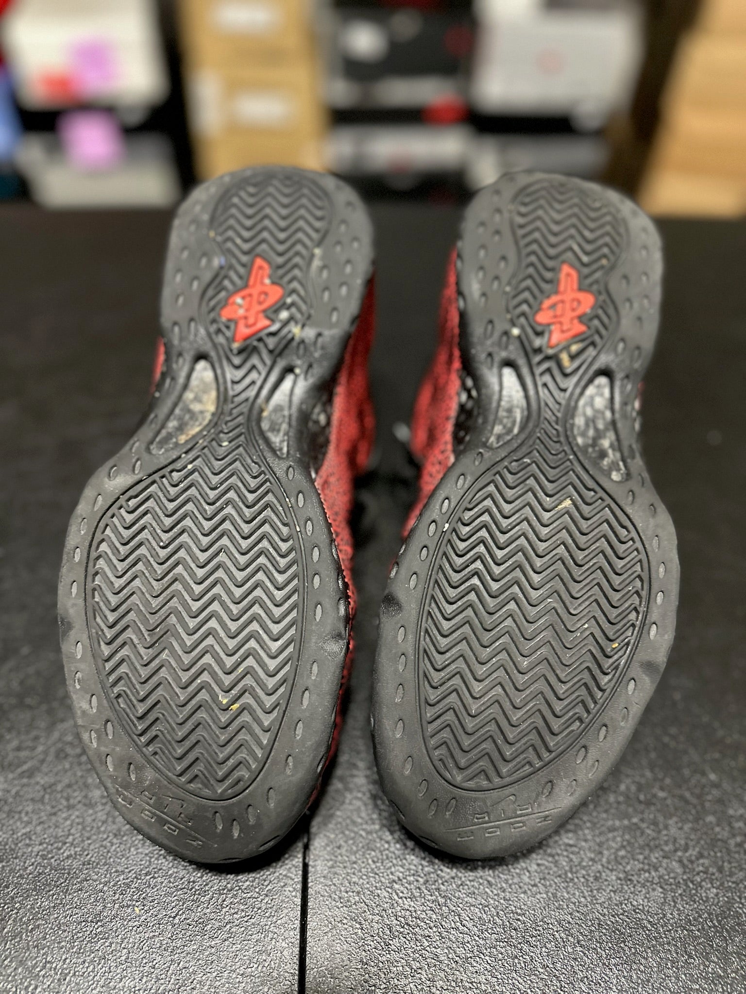 Size 9.5 - Foamposite 1 Cracked Lava