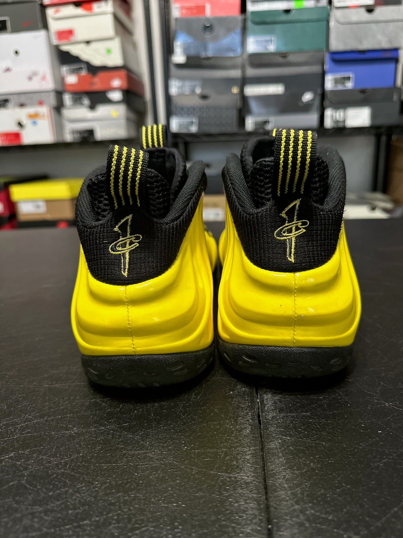 Size 8.5 - Foamposite 1 Wu-Tang Optic Yellow