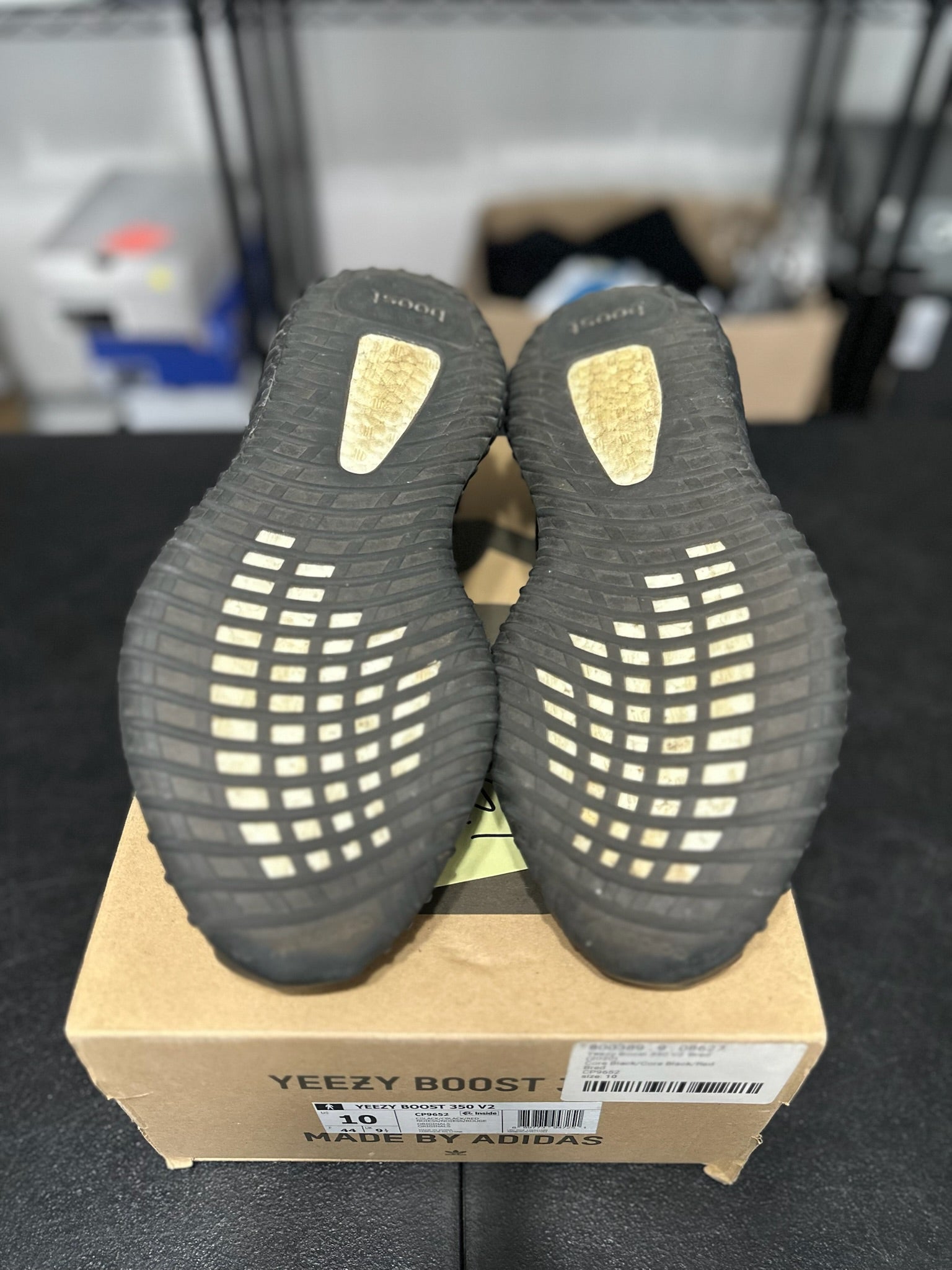 Size 10 - Yzy Boost 350 V2 Black Red