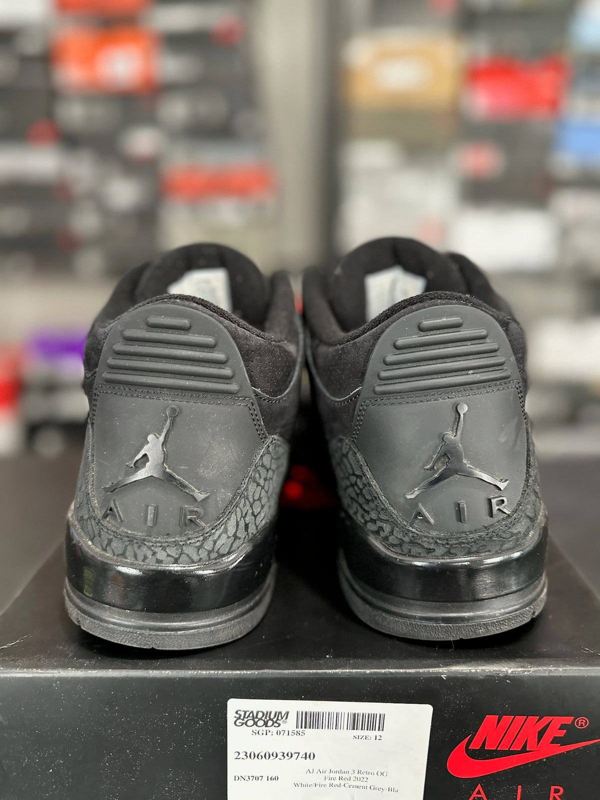 Size 12 - j3 black cat