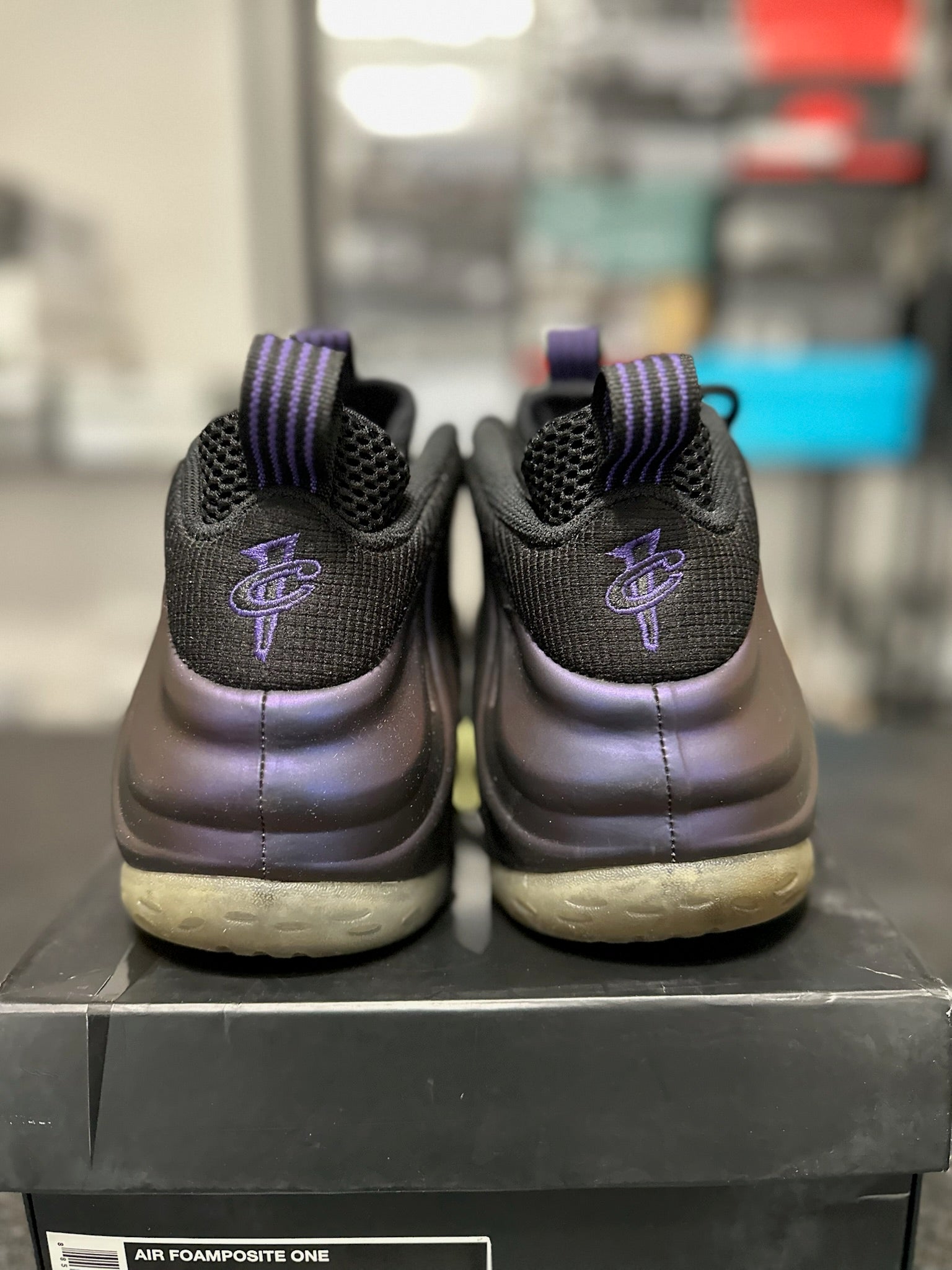 Size 12 - Foamposite 1 Eggplant