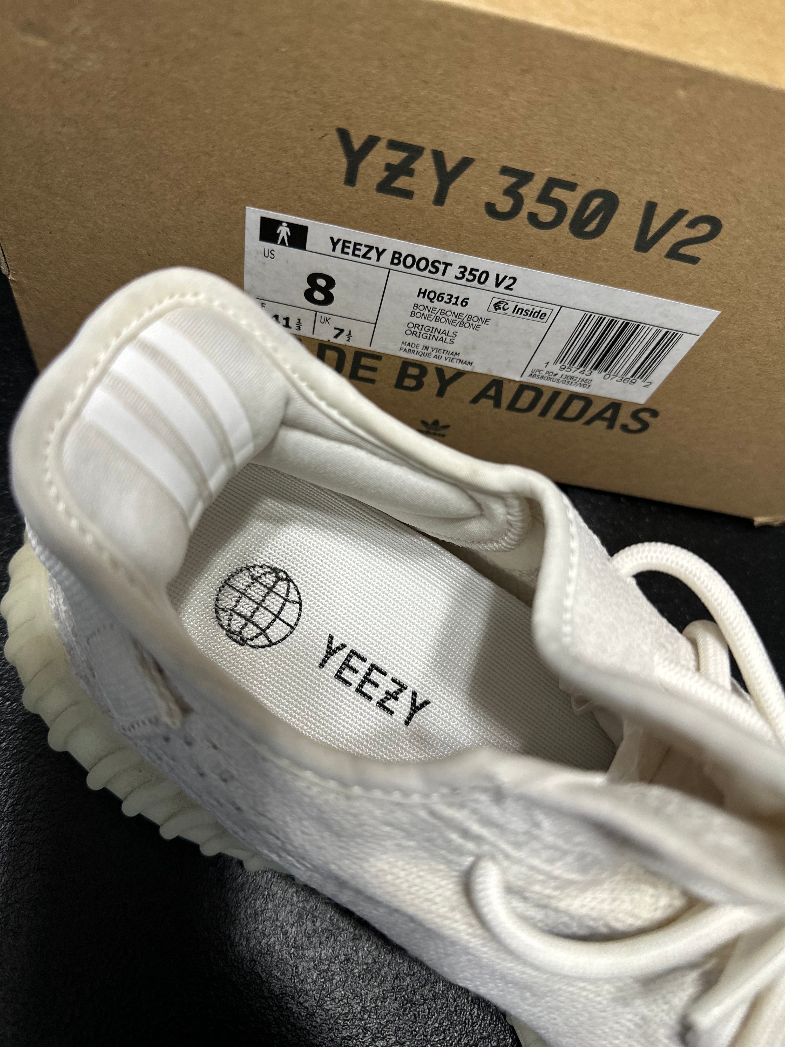 Size 8 - YZY 350 Bone