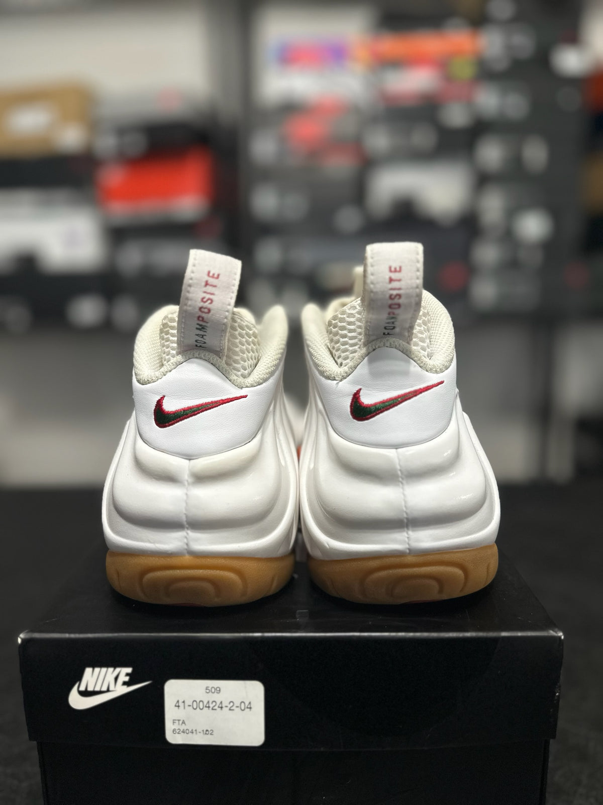 Size 8 - Foamposite Pro White Gucci