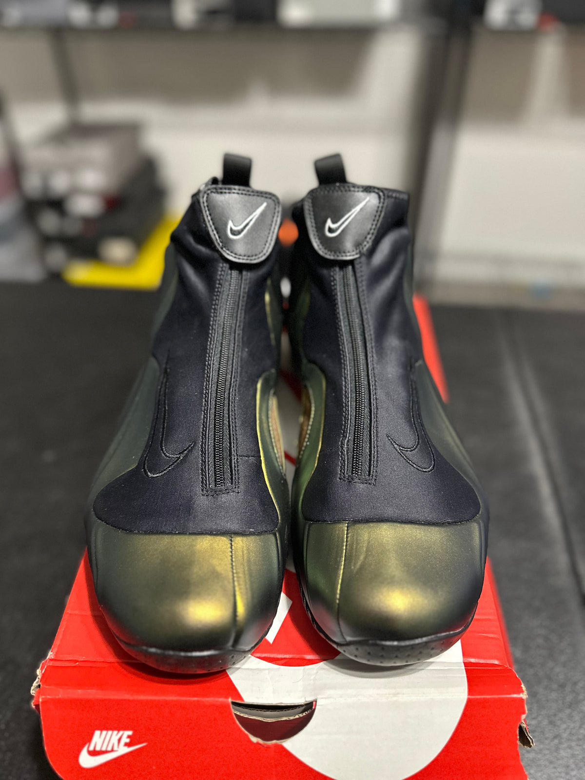 Size 12 - Air Flightposite QS Metallic Gold