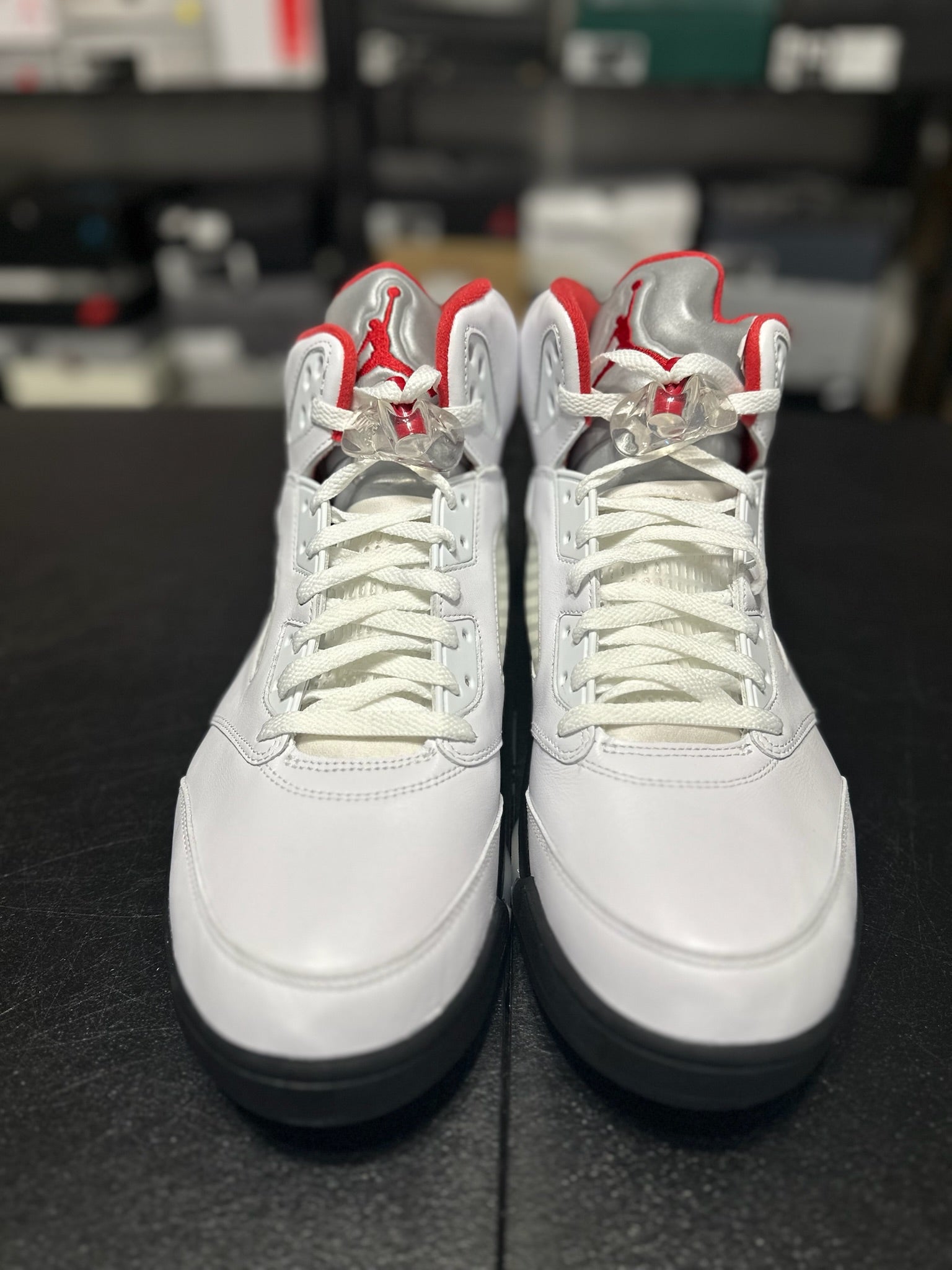 Size 14 - J5 Fire Red Silver Tongue