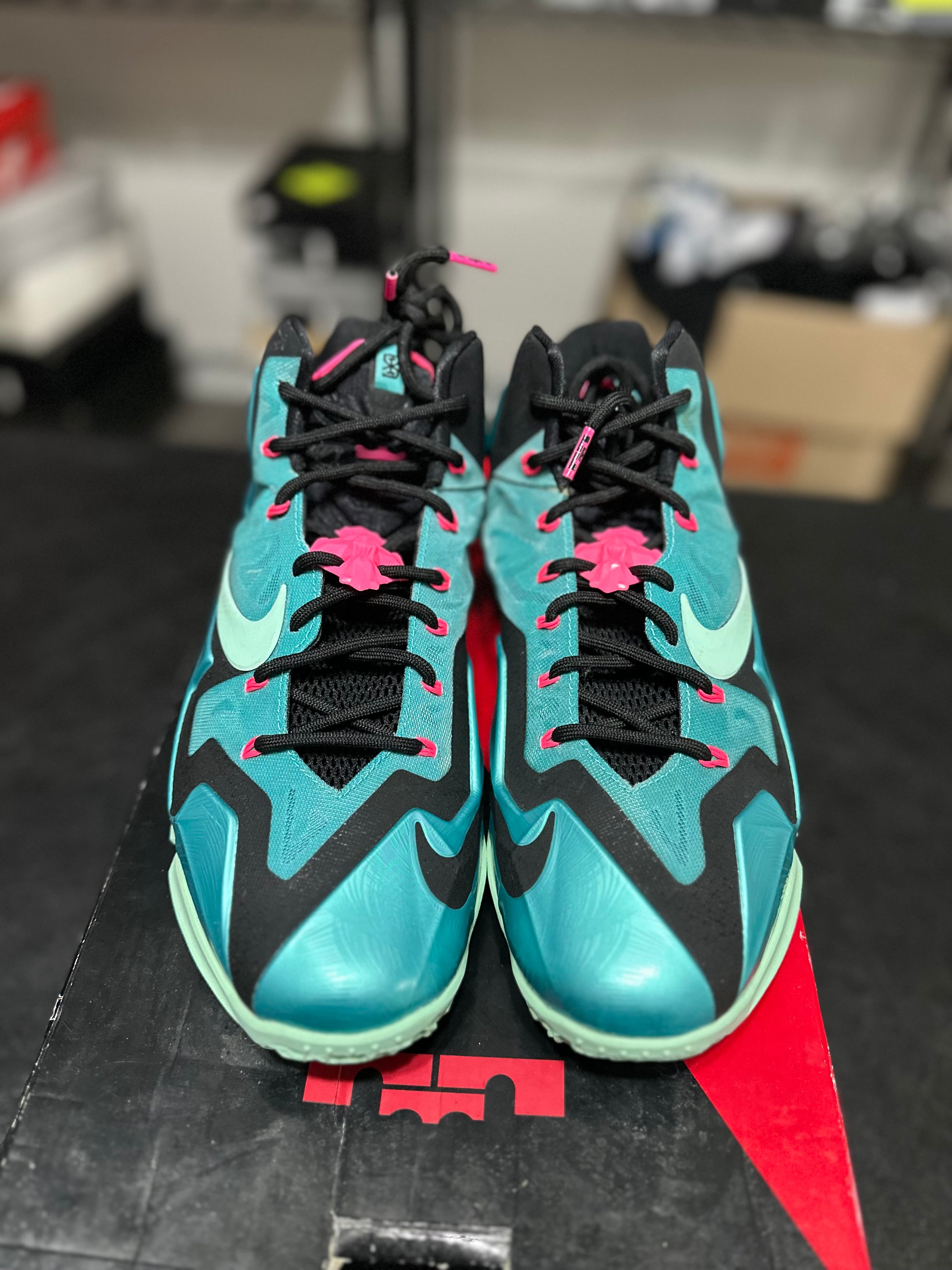 Size 10 - LeBron 11 south beach