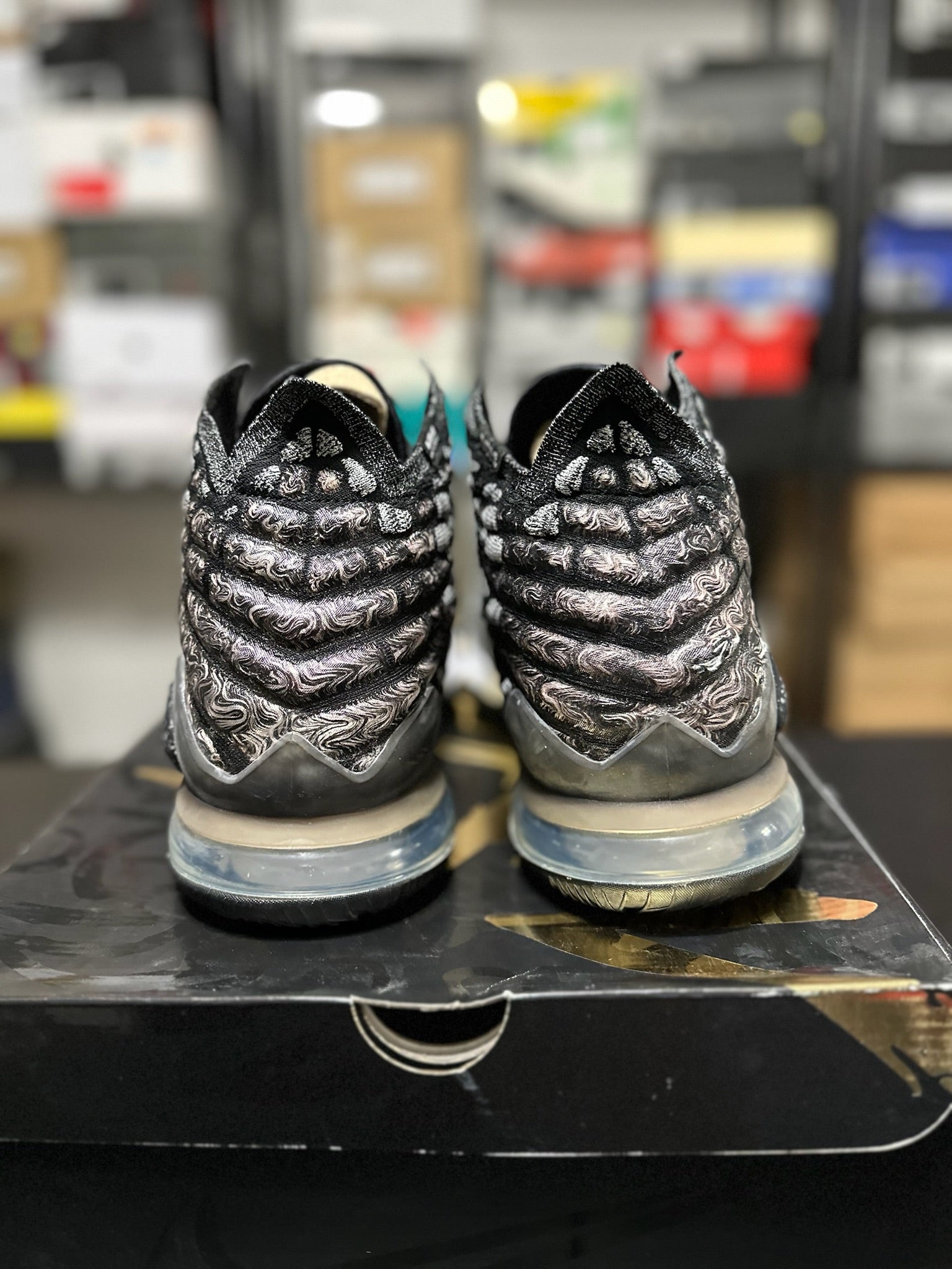 Size 12 - LeBron 17 Black White