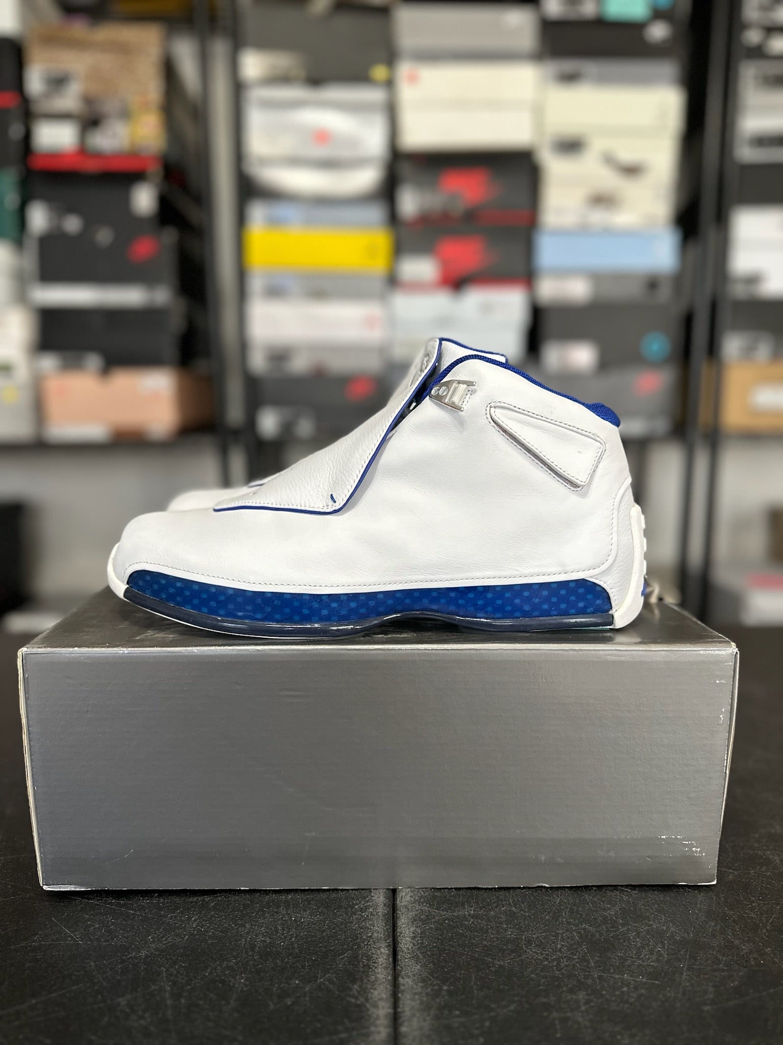 Size 12 - J18 White Sport Royal