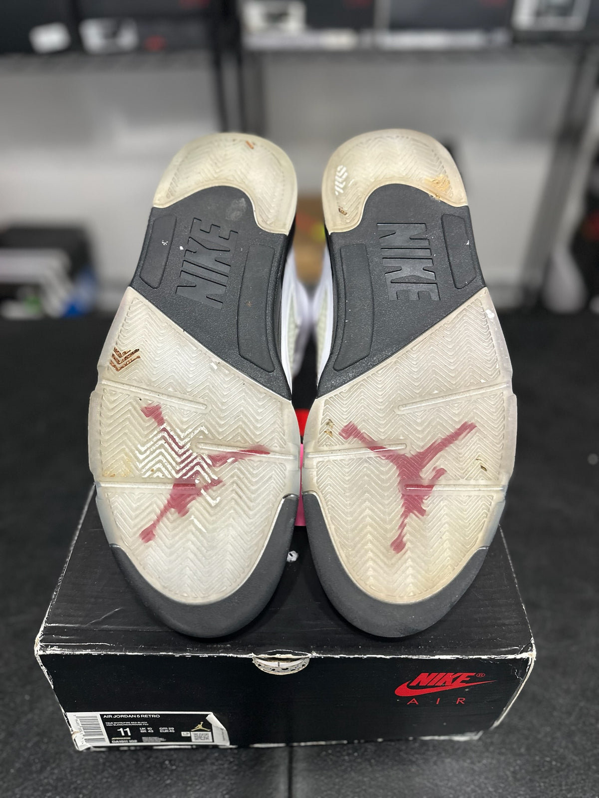 Size 11 - J5 Fire Red Silver Tongue