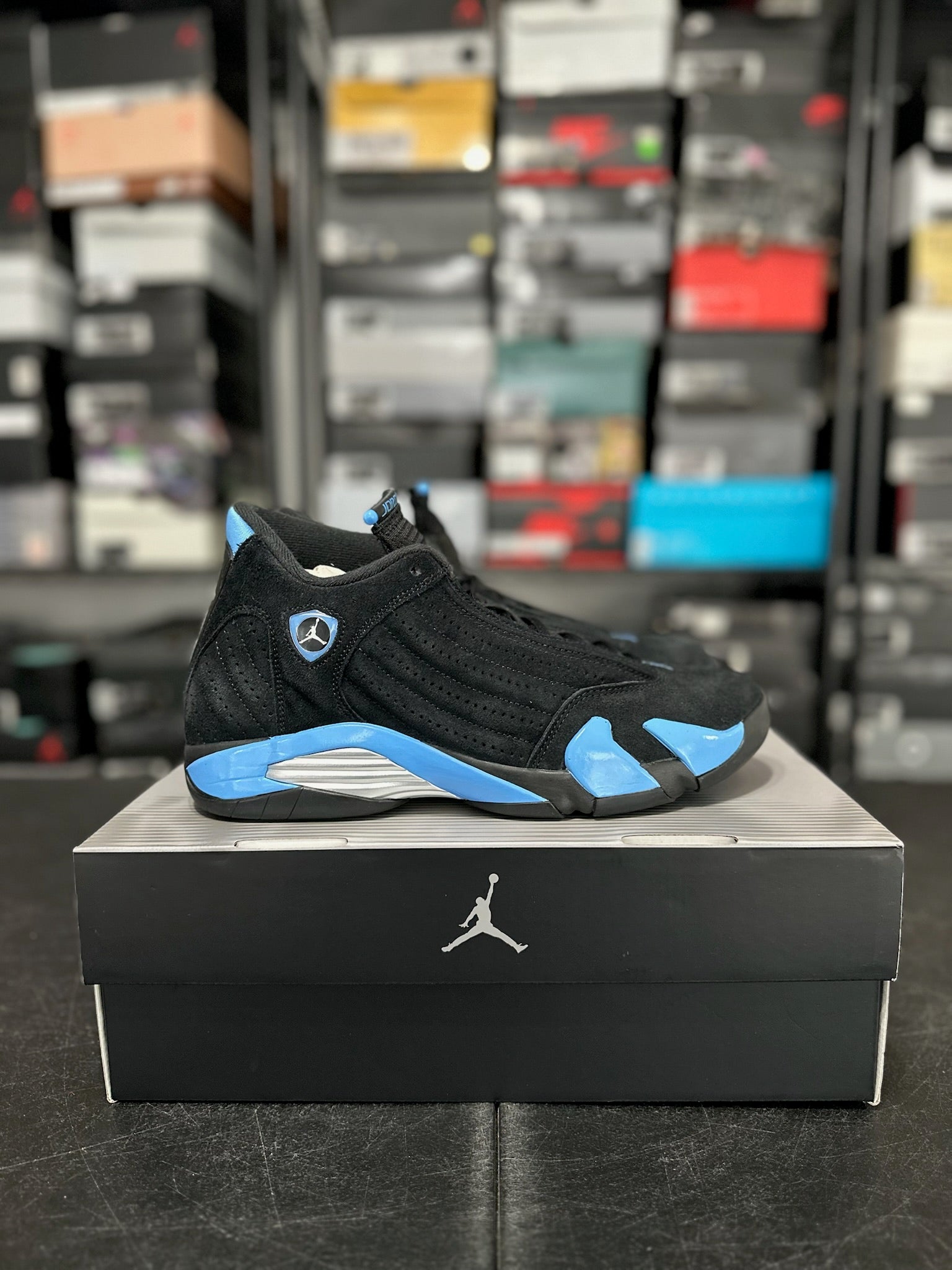 Size 11 - J14 Black University Blue