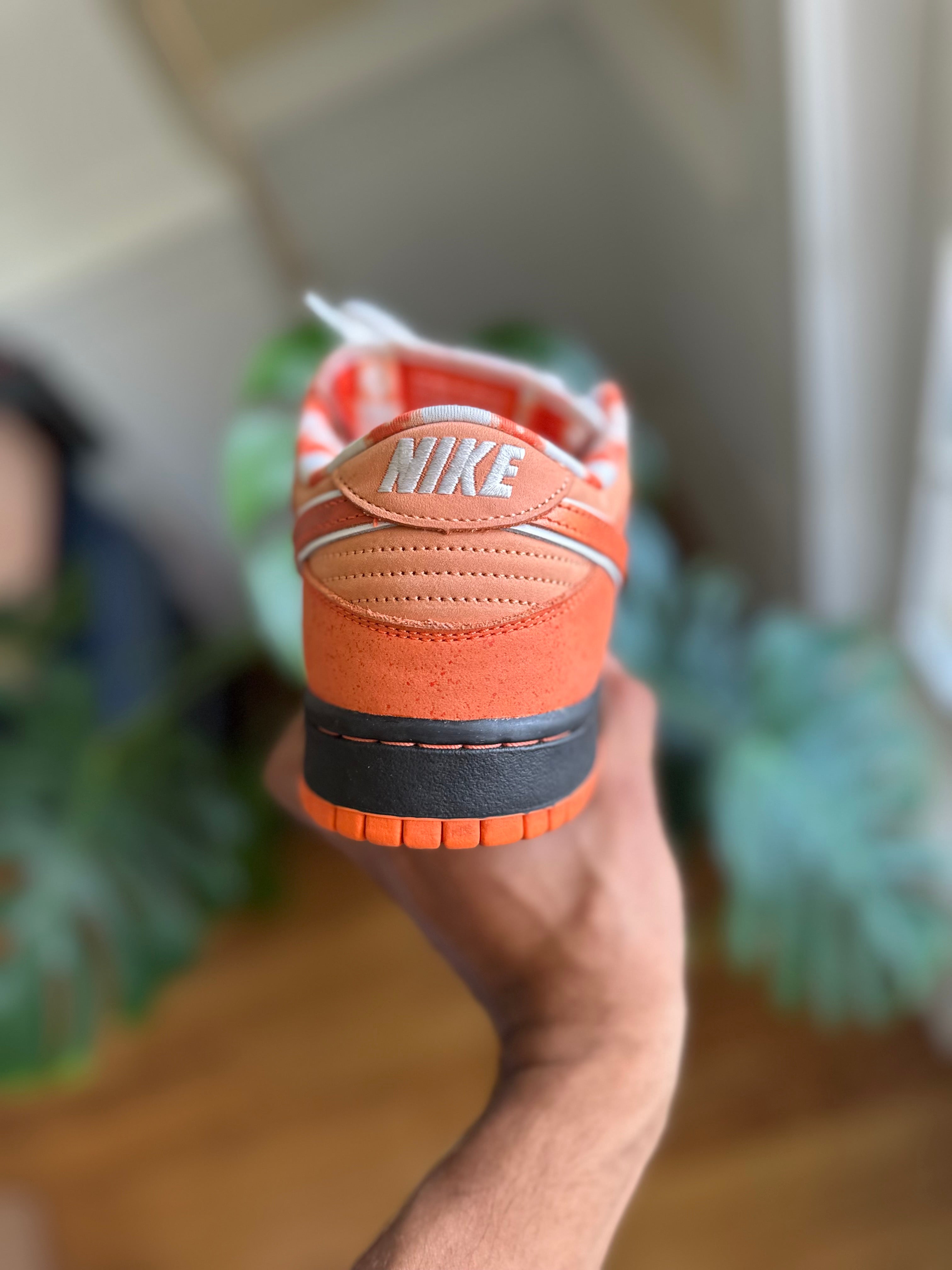 Size 9.5 - Dunk low orange lobster