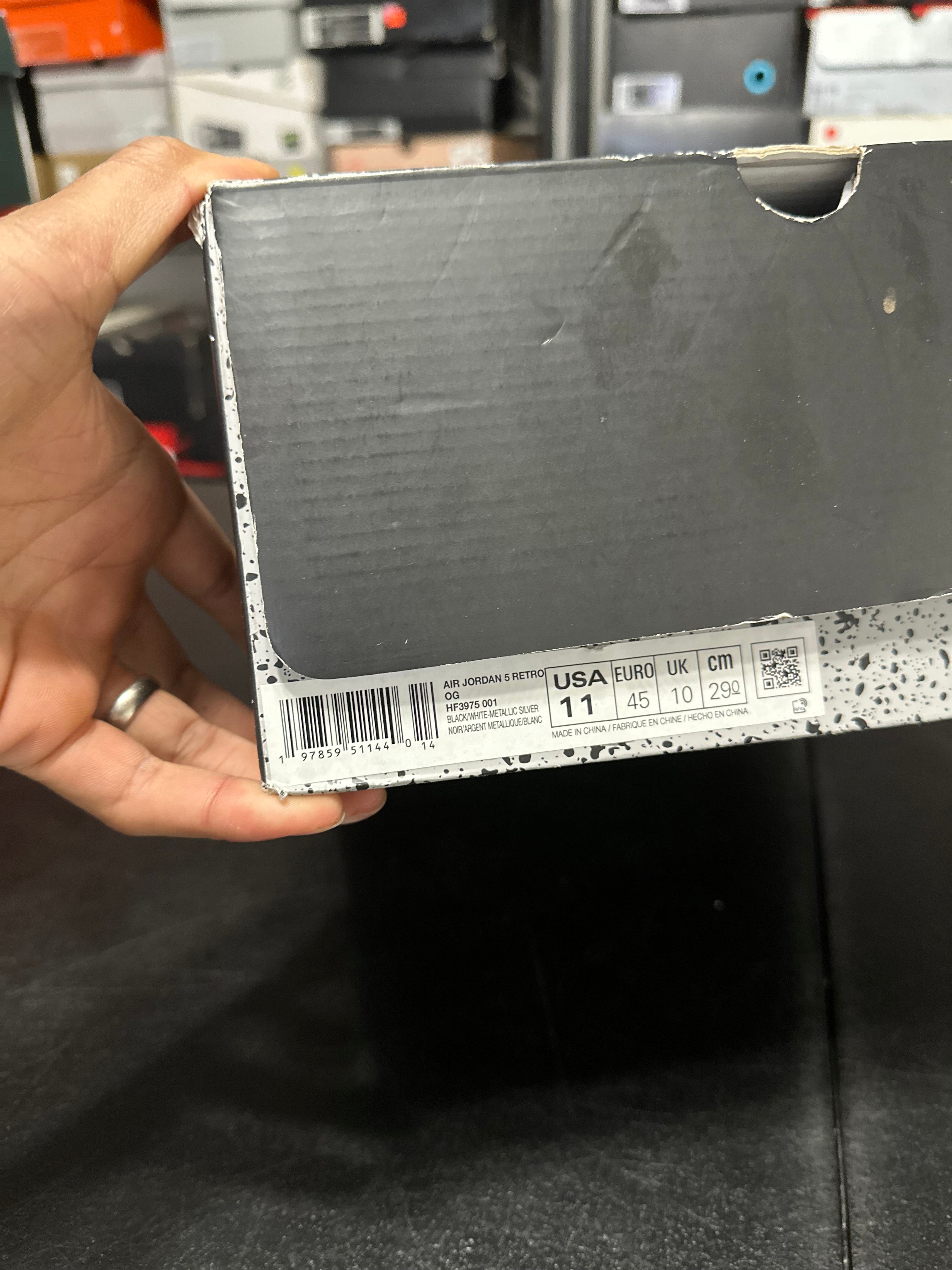 Size 11 - J5 black metallic