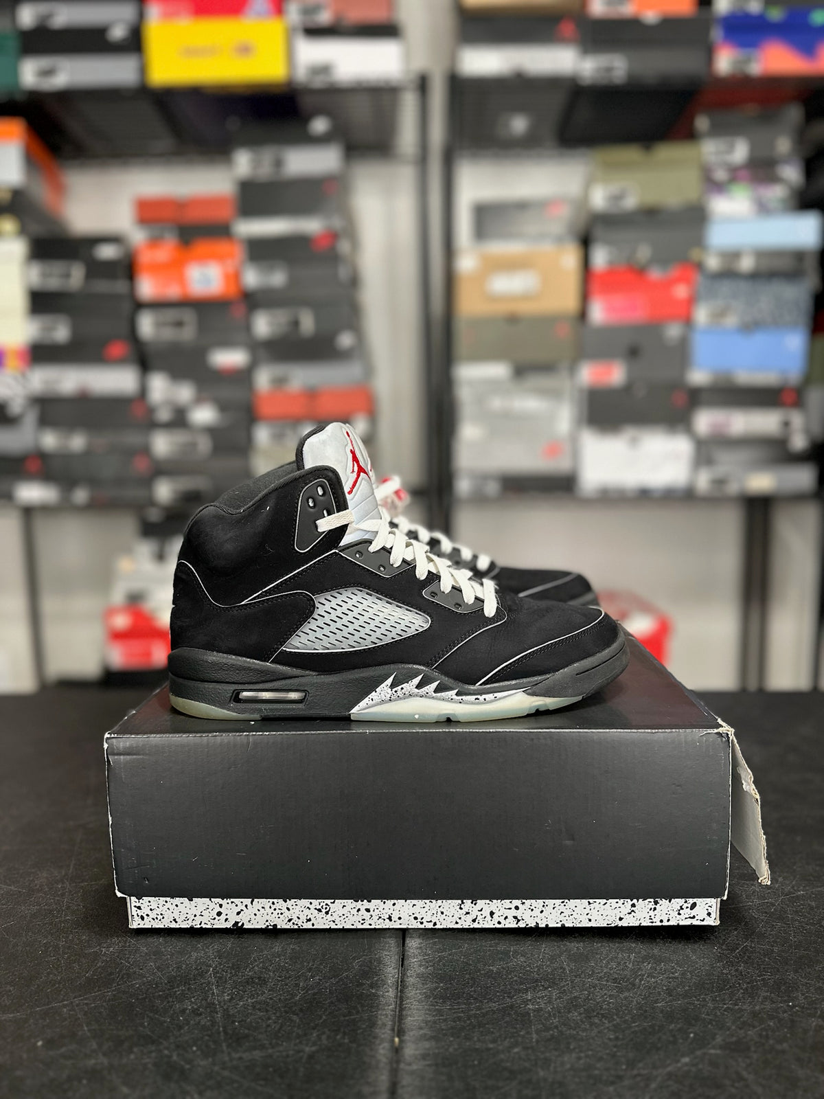 Size 11.5 - J5 black metallic reimagined