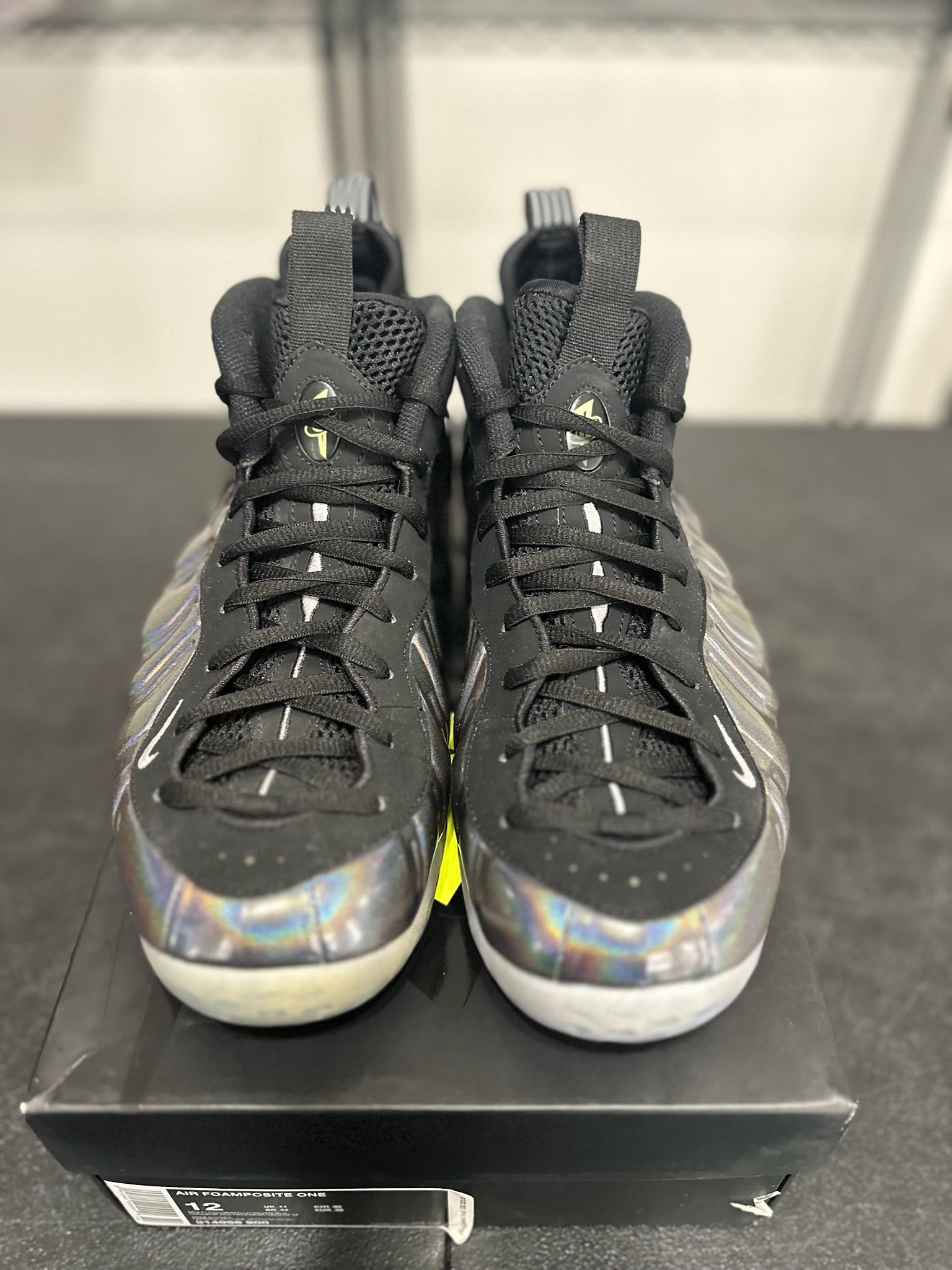 Size 12 - Foamposite 1 Hologram