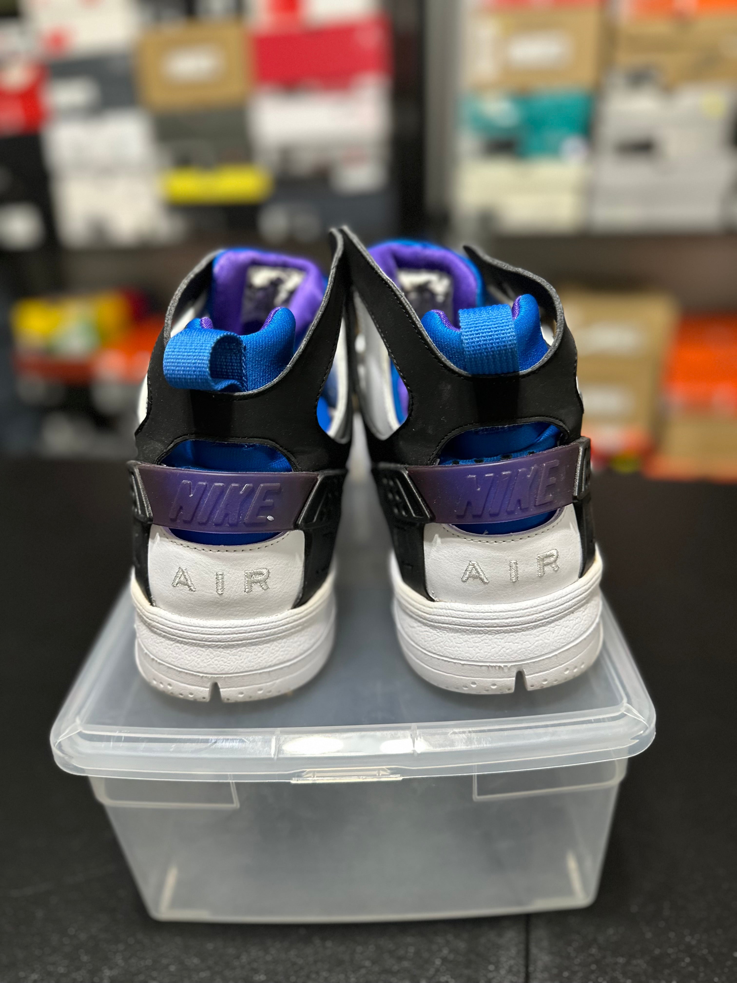 Size 14 - air huarache bball 2012 pure purple