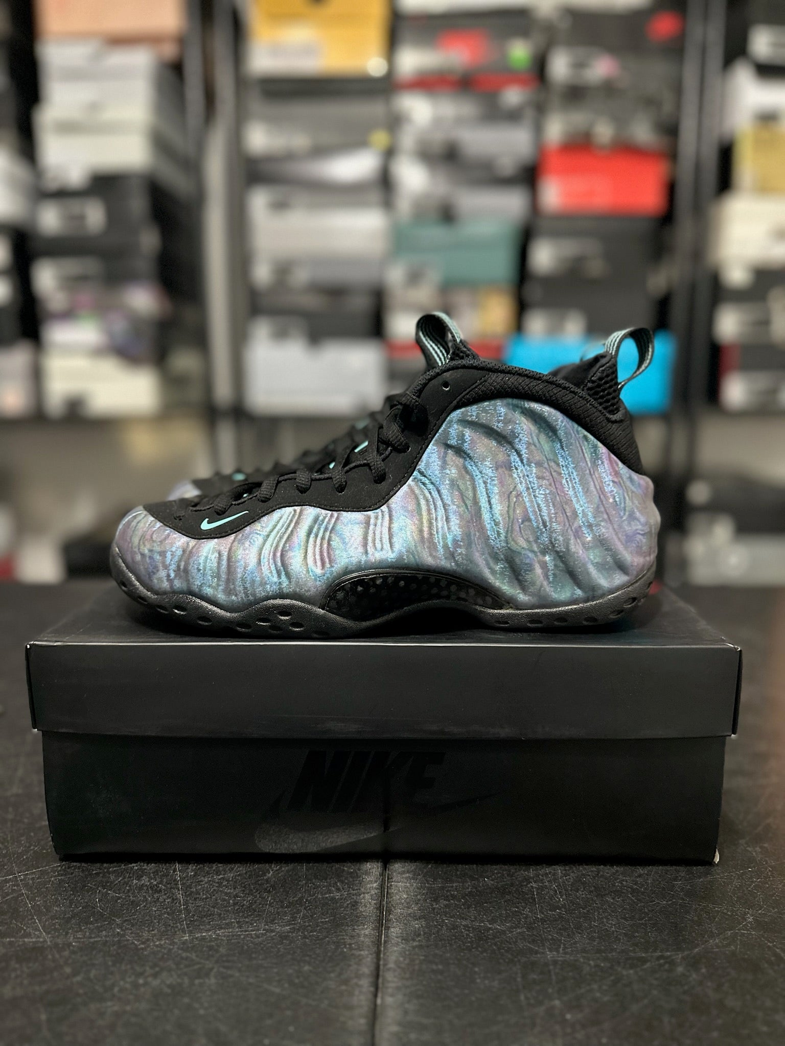 Size 9 - Foamposite 1 Abalone