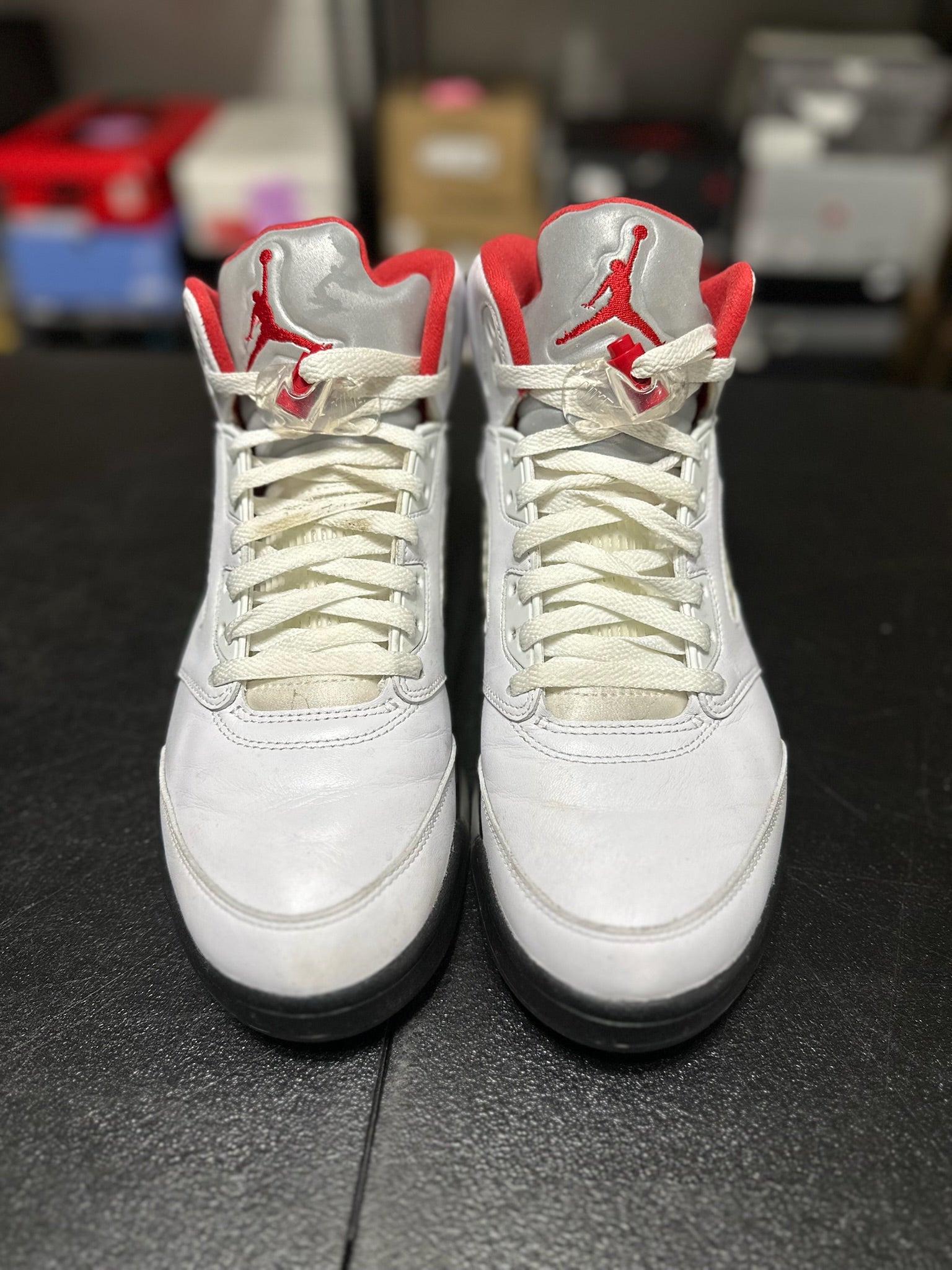 Size 11 - J5 Fire Red Silver Tongue
