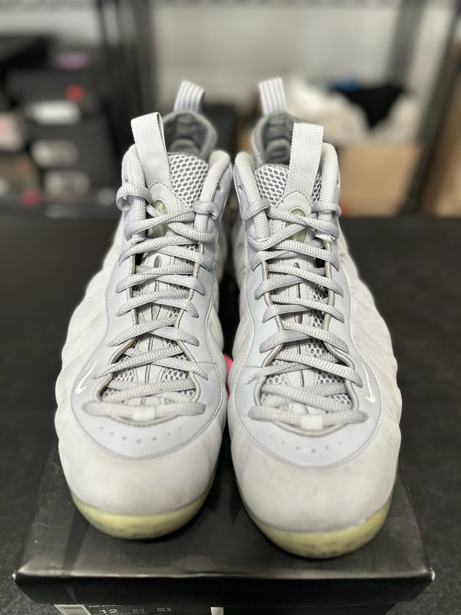 Size 12 - Foamposite 1 Wolf Grey Suede