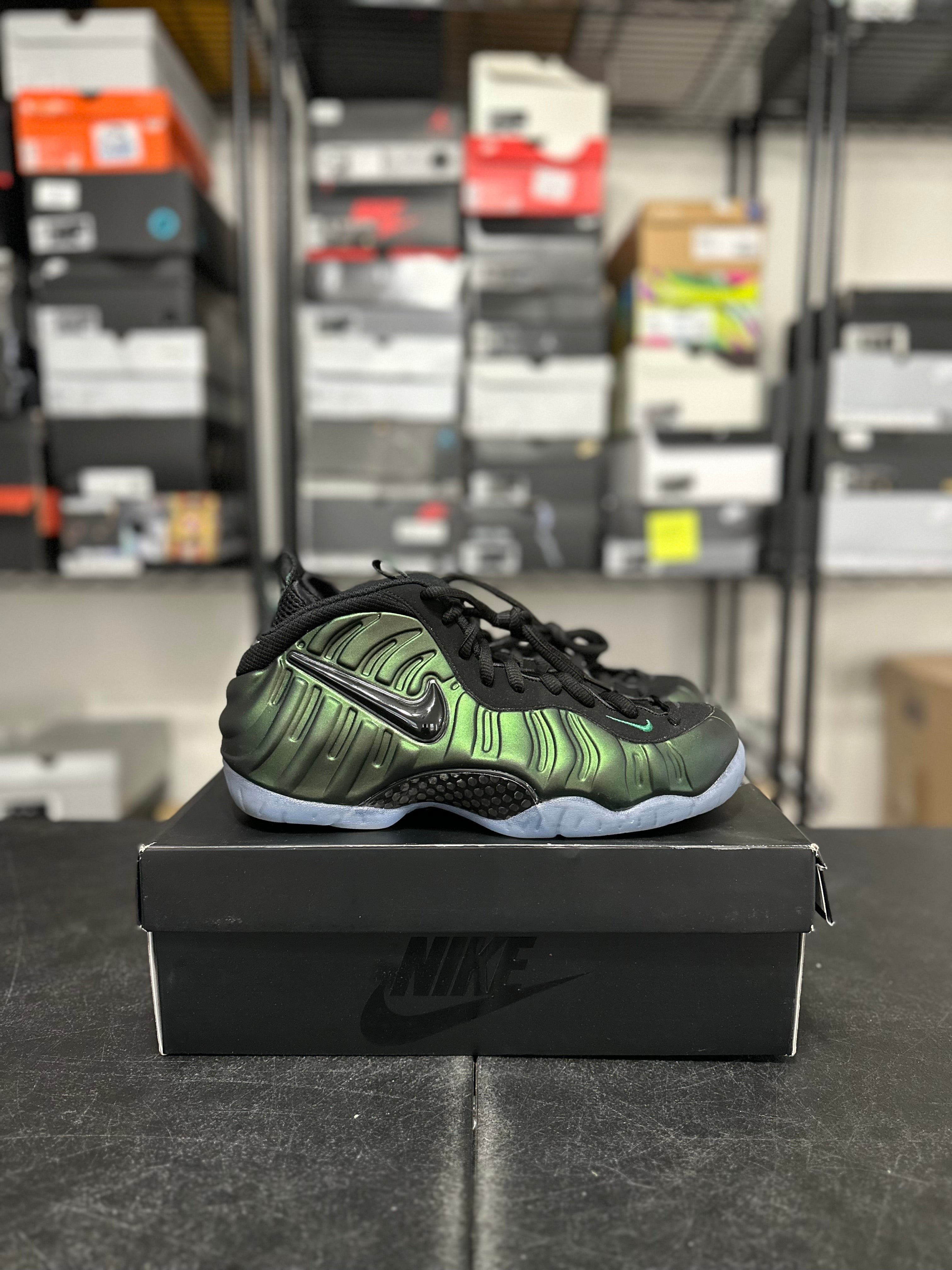 Size 9.5 - Foamposite pine green