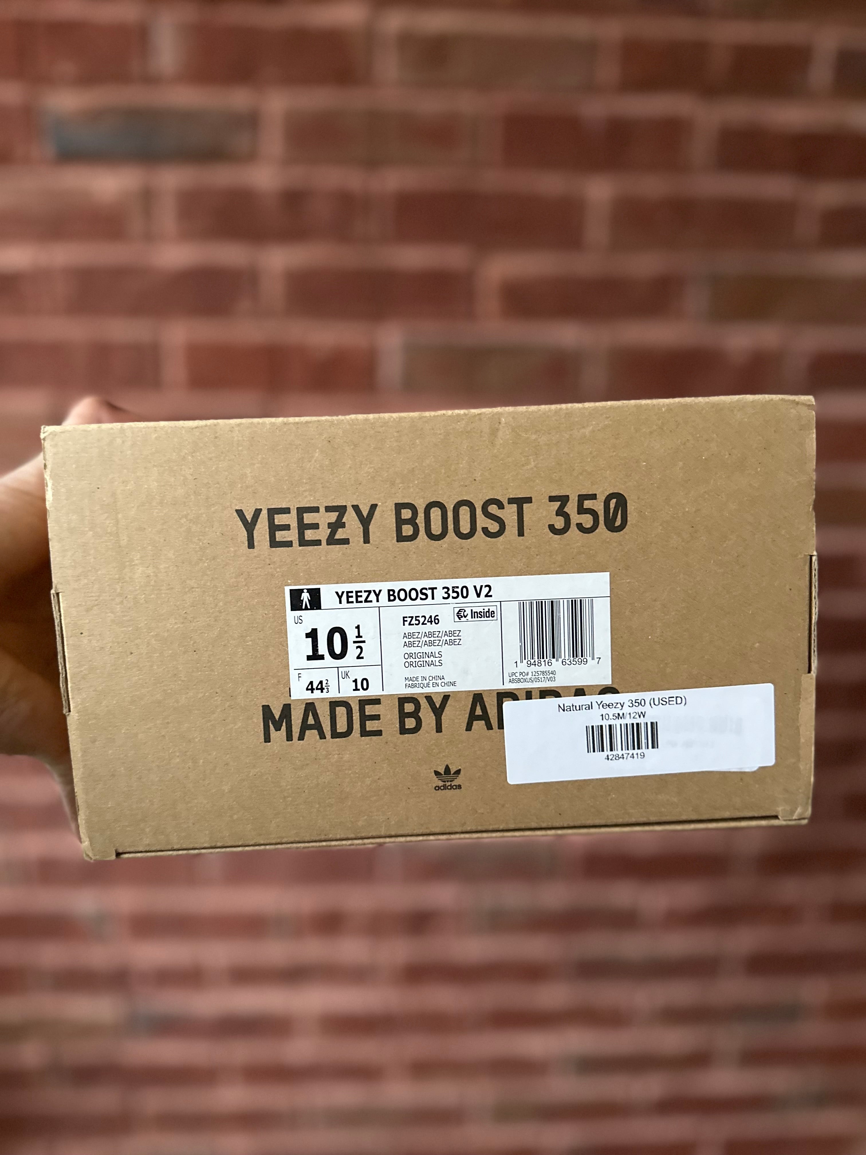 Size 10.5 - YZY 350 natural