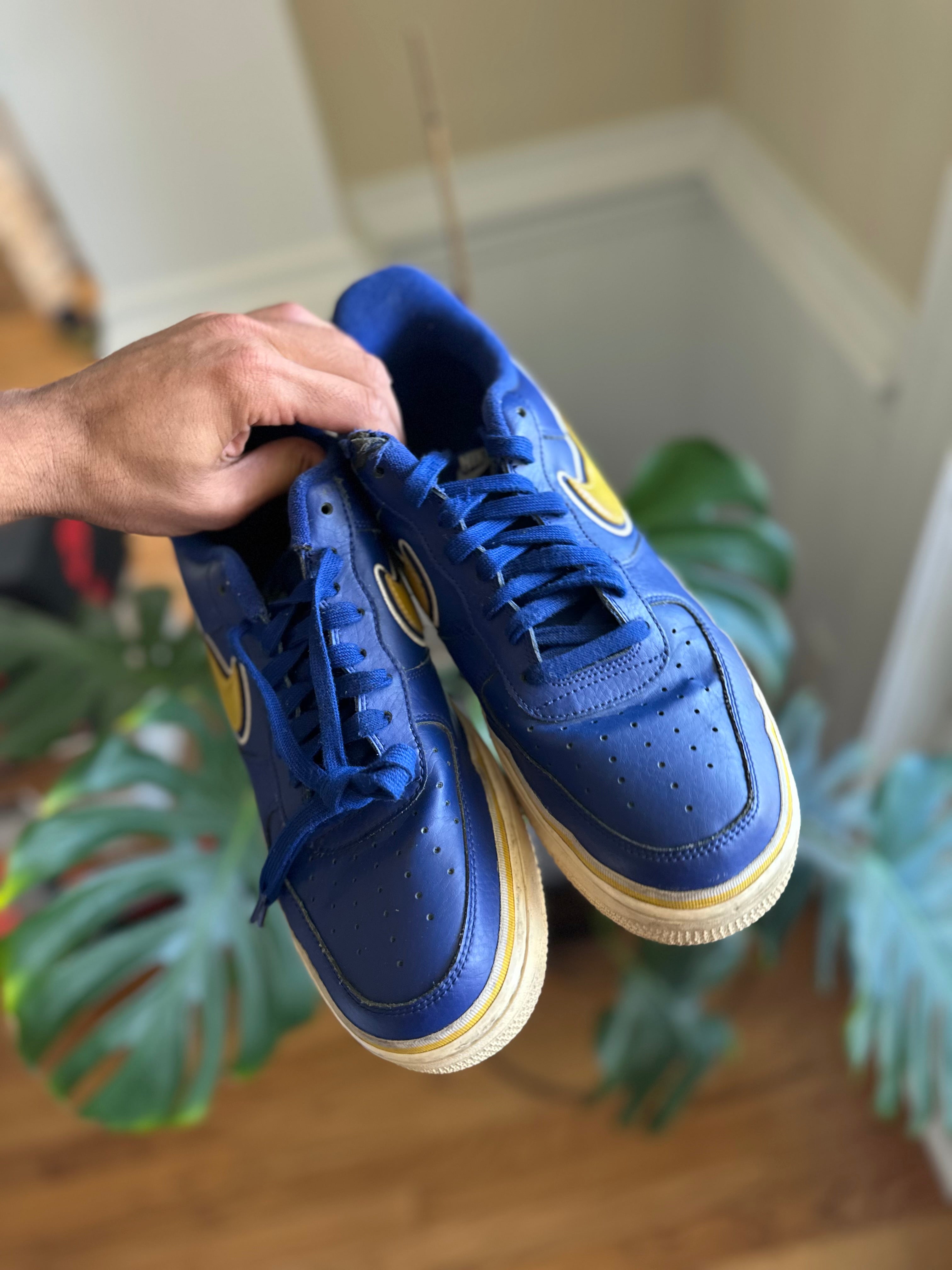 Size 11 - AF1 blue/ yellow