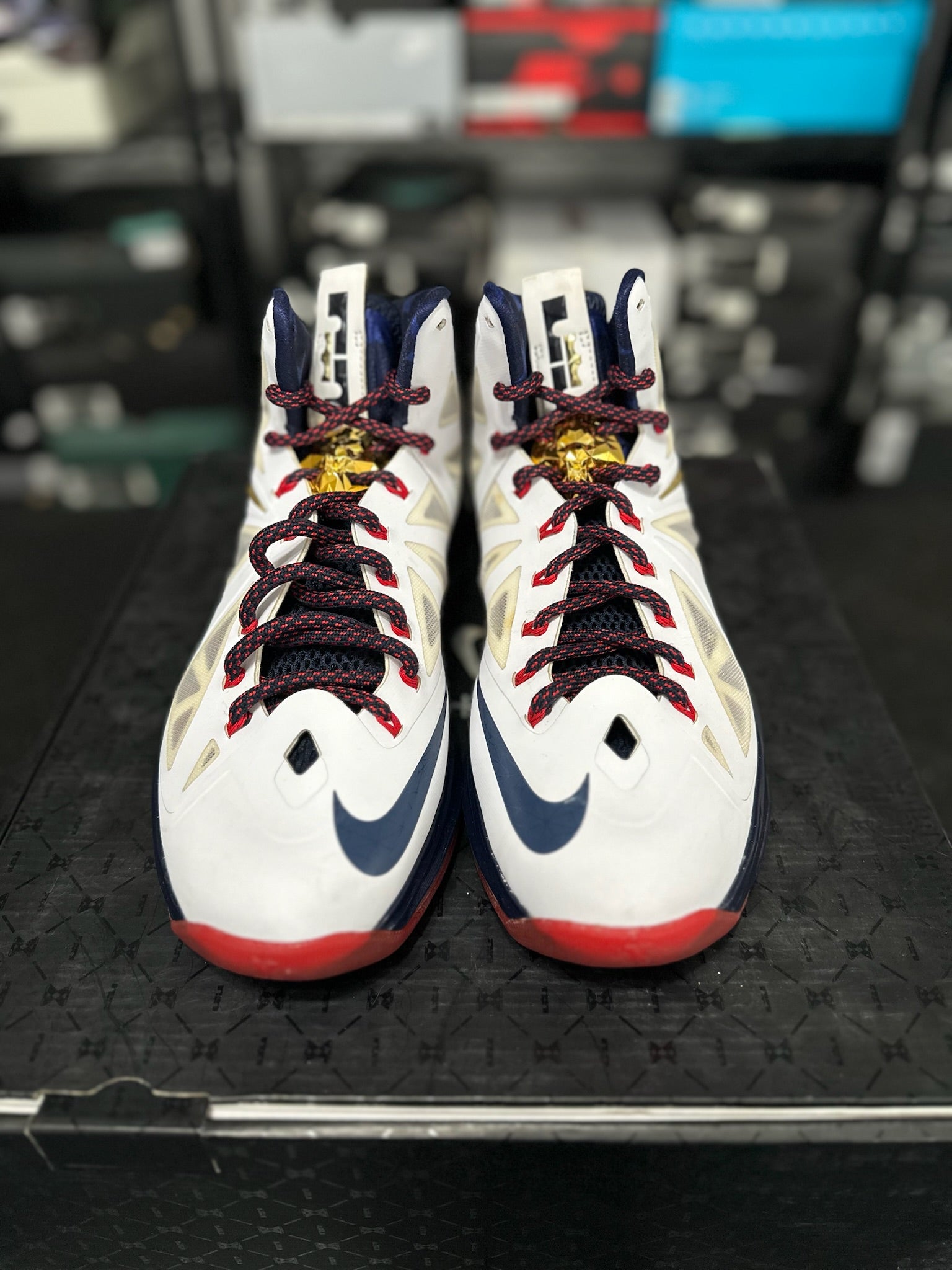 Size 9 - LeBron 10 Gold Medal