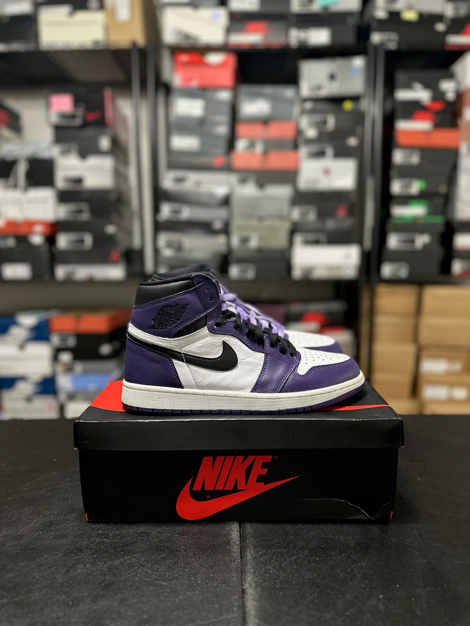 Size 10 - J1 High Court Purple White
