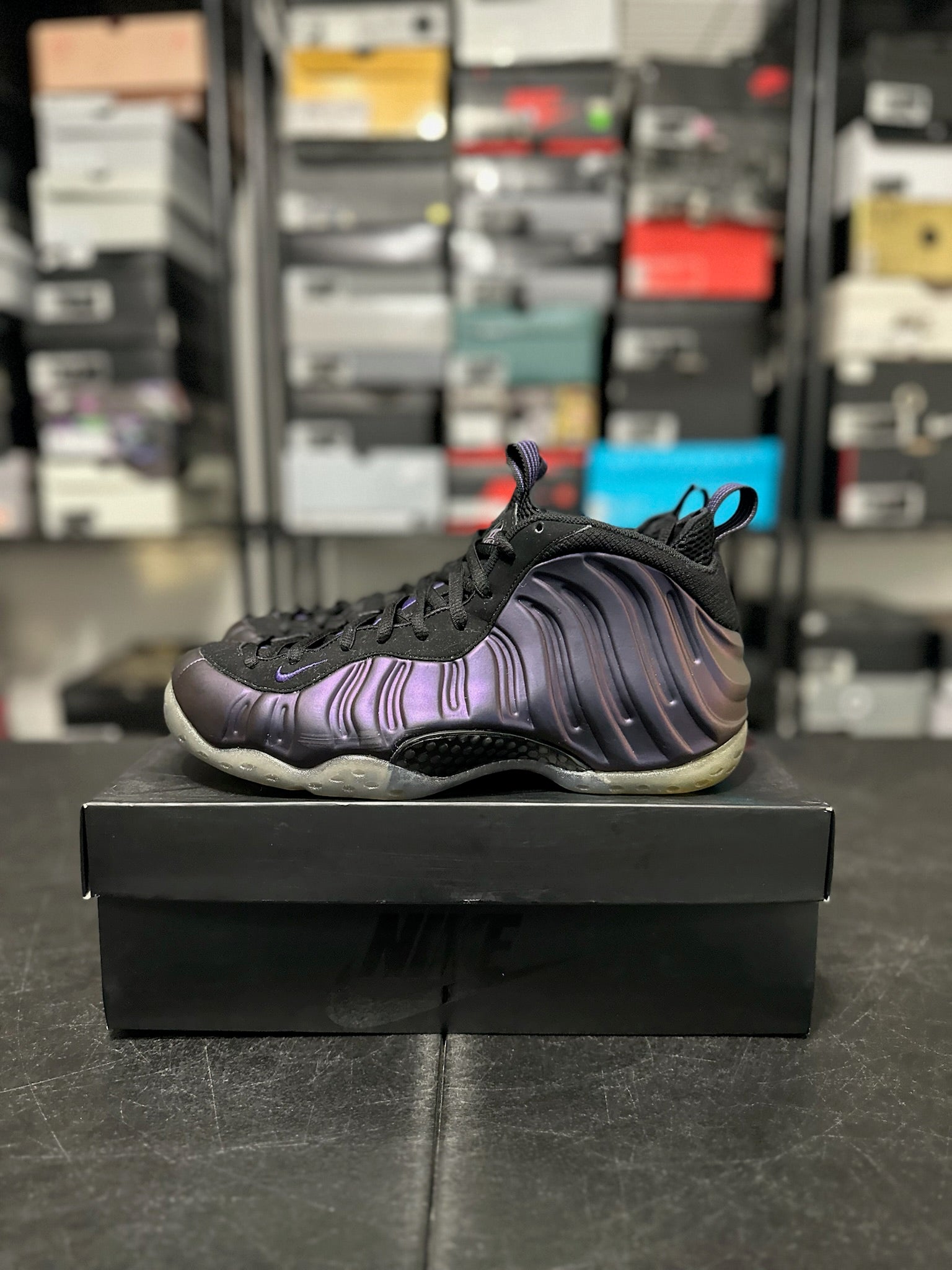 Size 9 - Foamposite 1 Eggplant