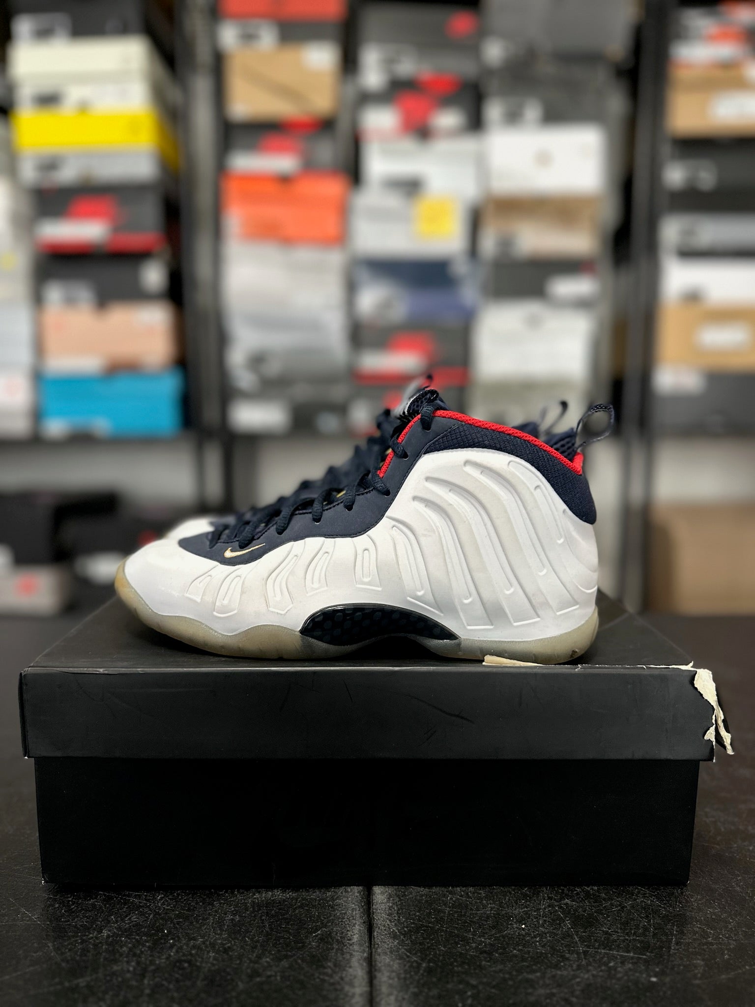 Size 7Y - Foamposite 1 Olympic