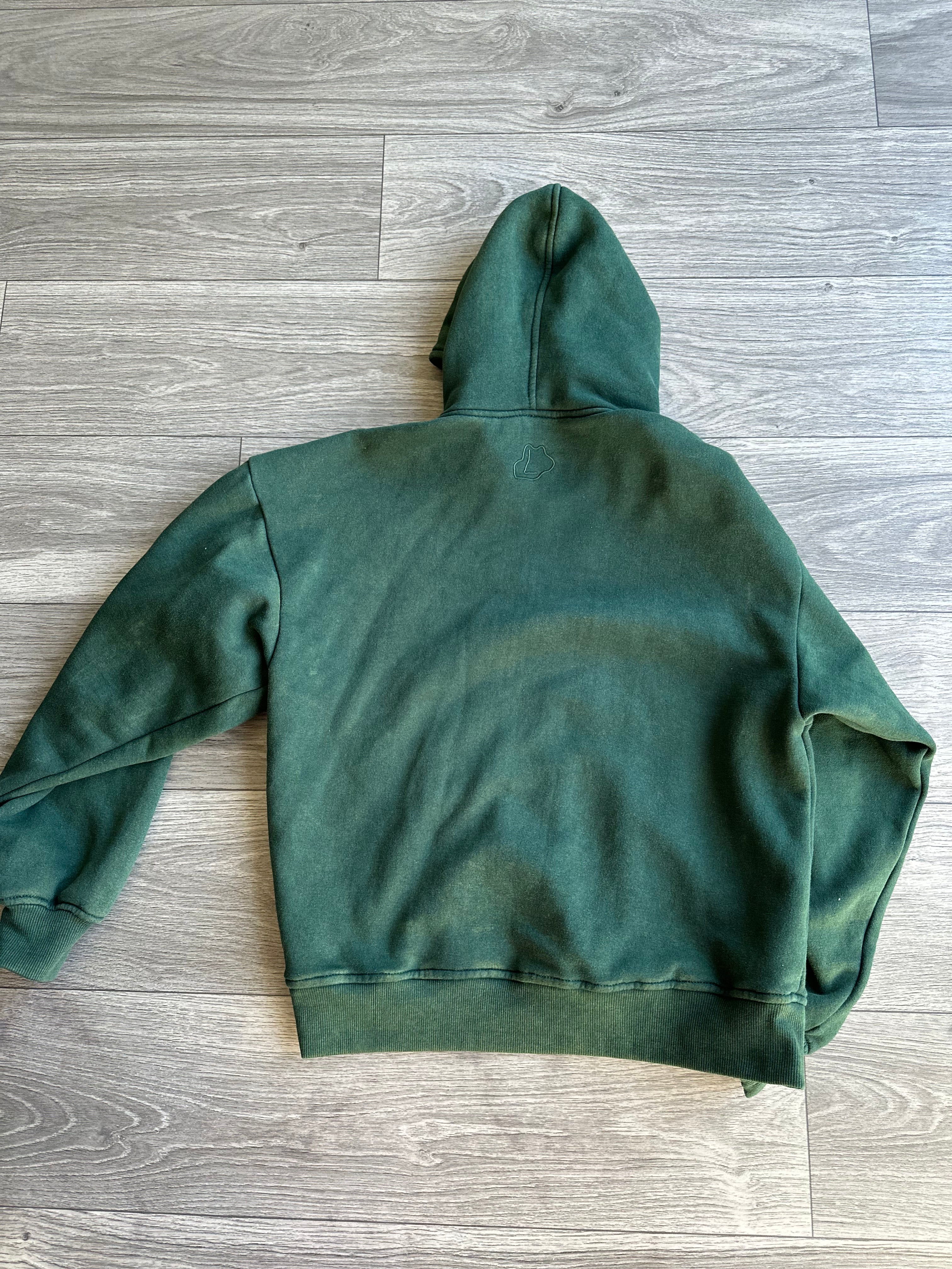 Size L - Thirteen studios green hoodie