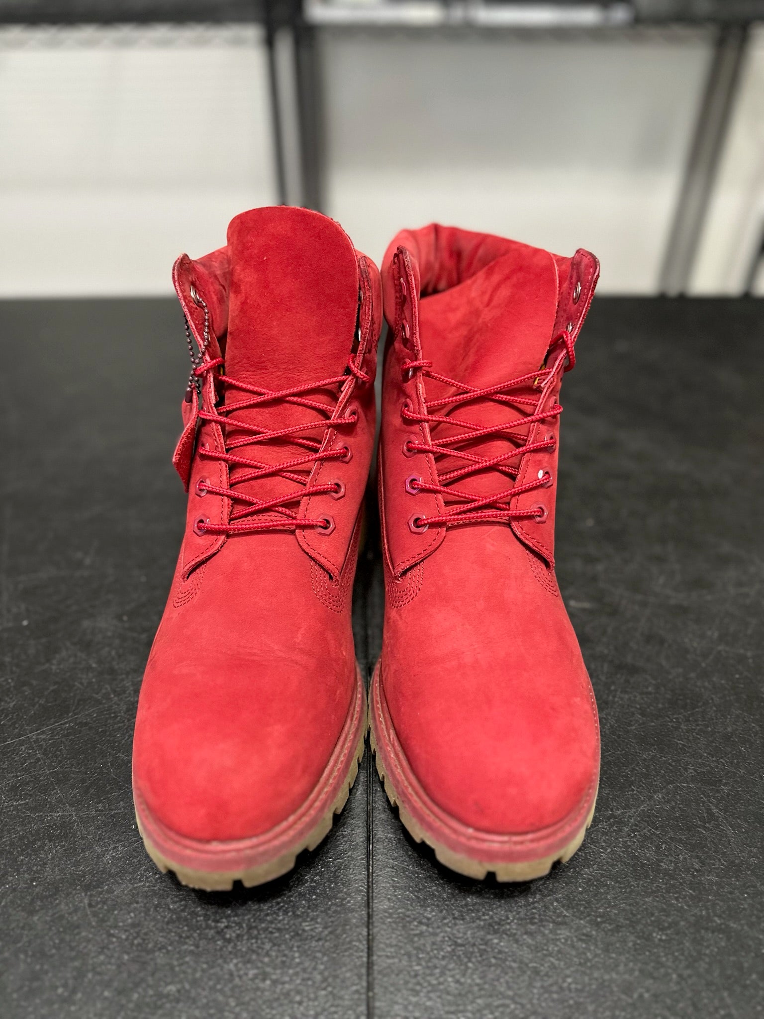 Size 11.5 - Timberland 6” Boot Red Nubuck