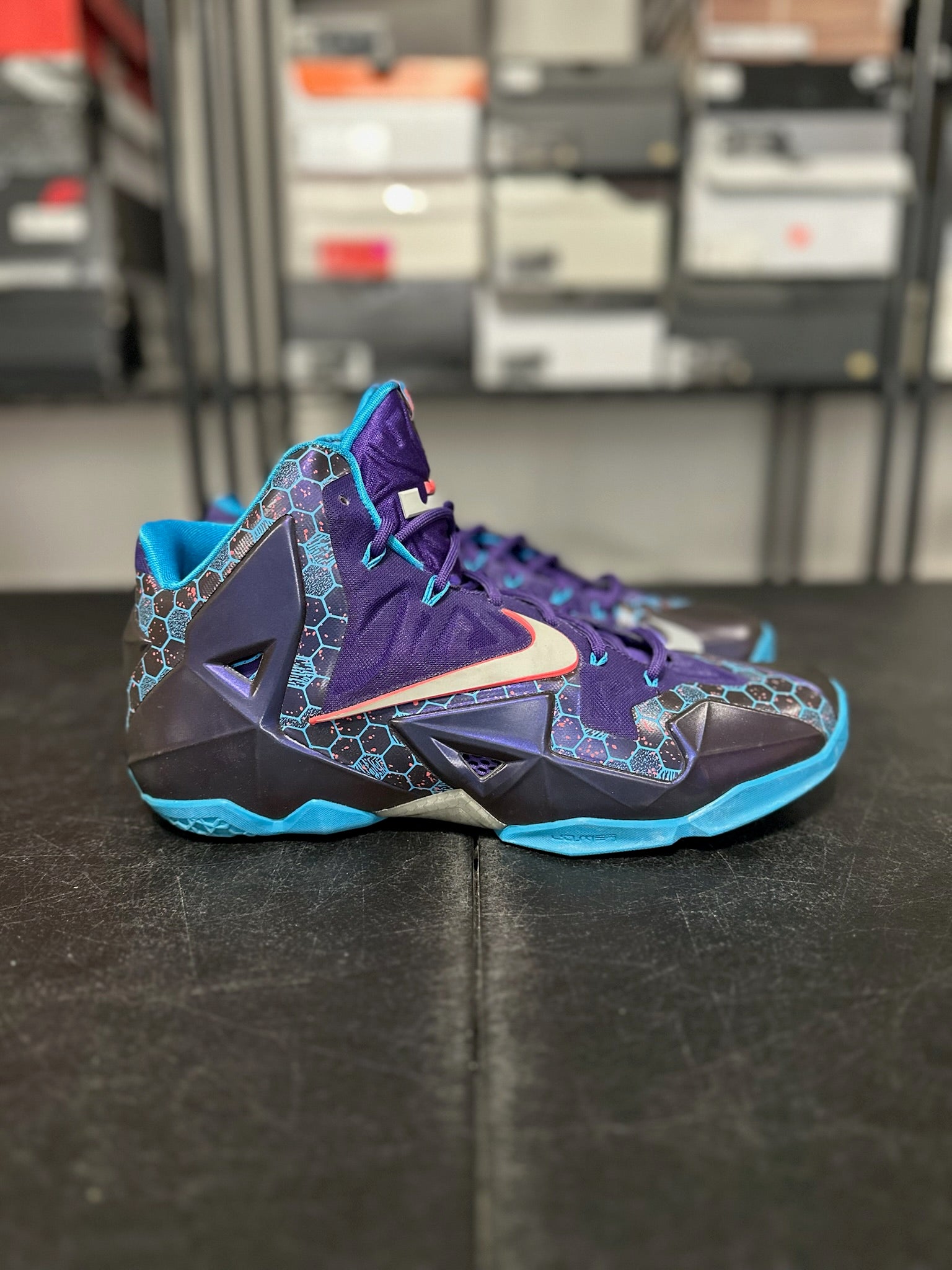 Size 11.5 - LeBron 11 Summit Lake Hornets