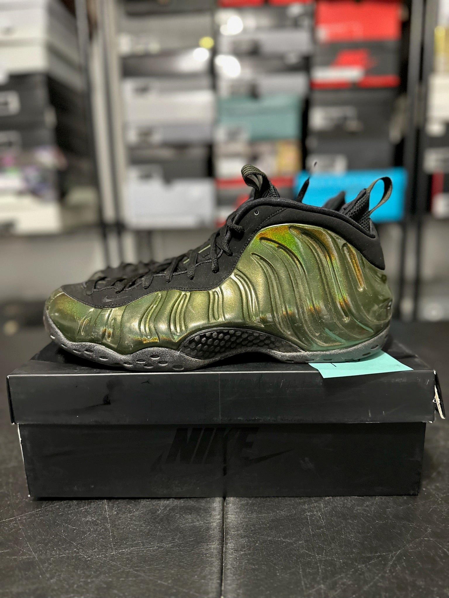 Size 13 - Foamposite 1 Legion Green