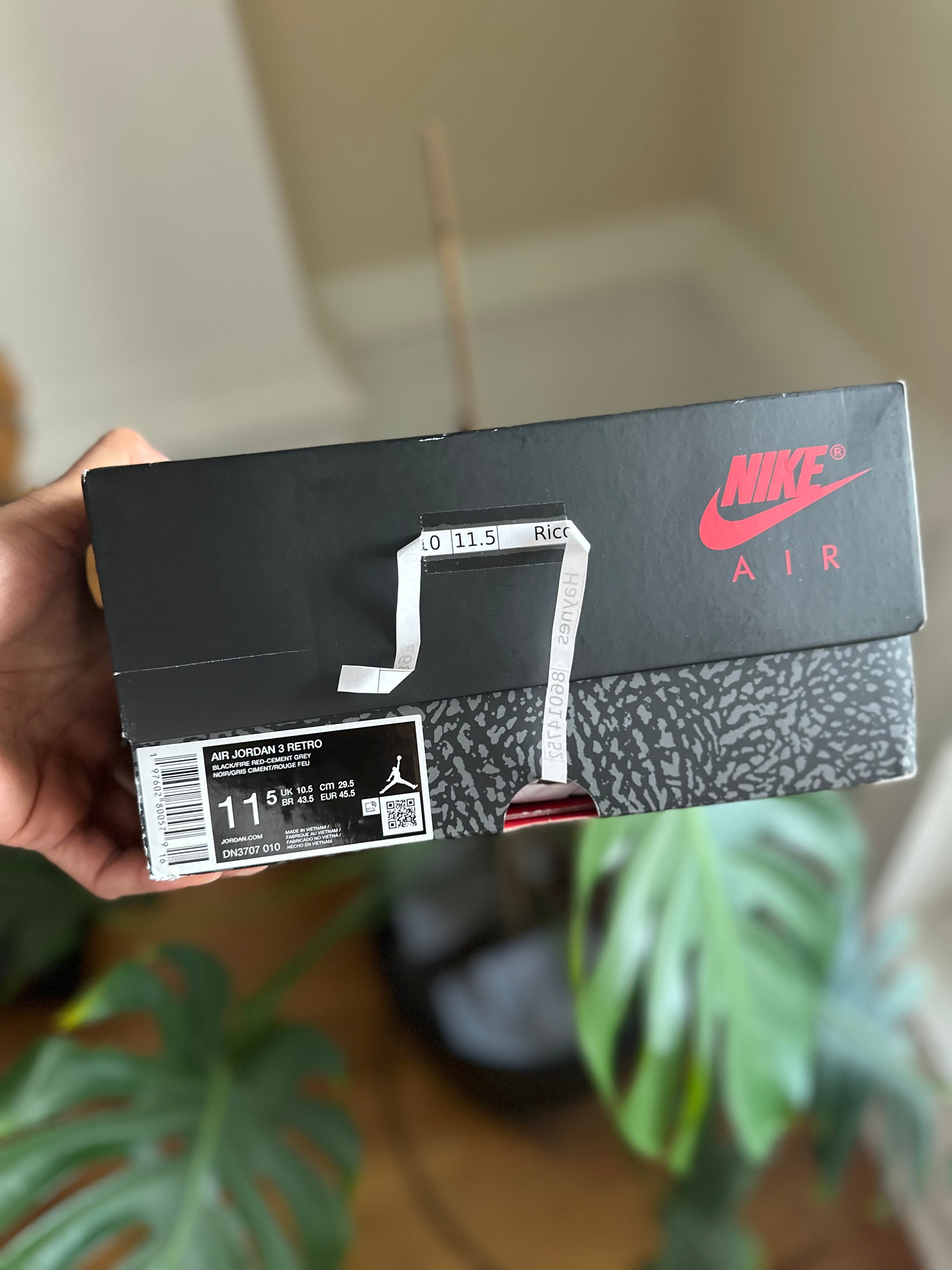 Size 11.5 - J3 black cement reimagined