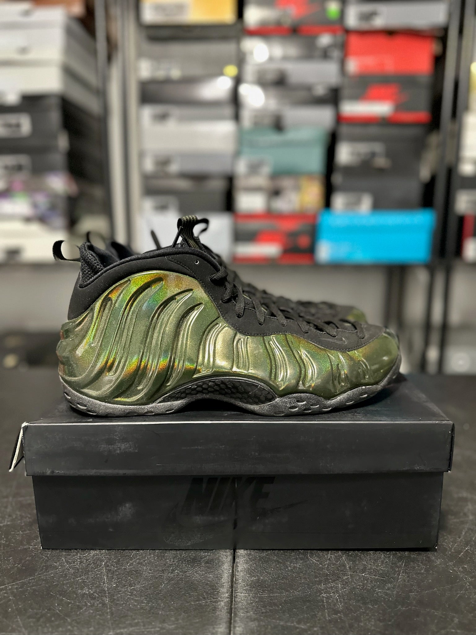 Size 13 - Foamposite 1 Legion Green