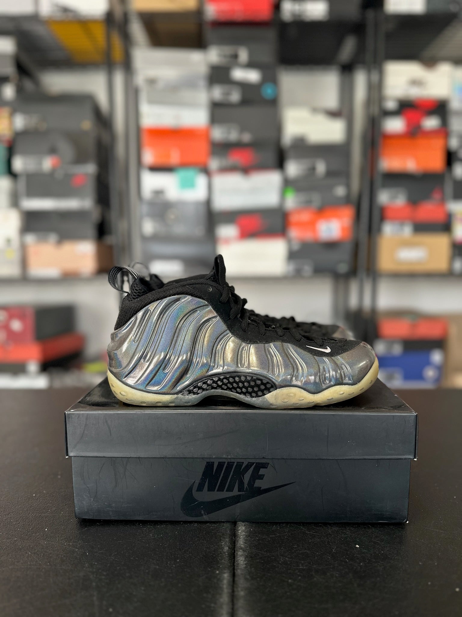 Size 8 - Foamposite 1 Hologram