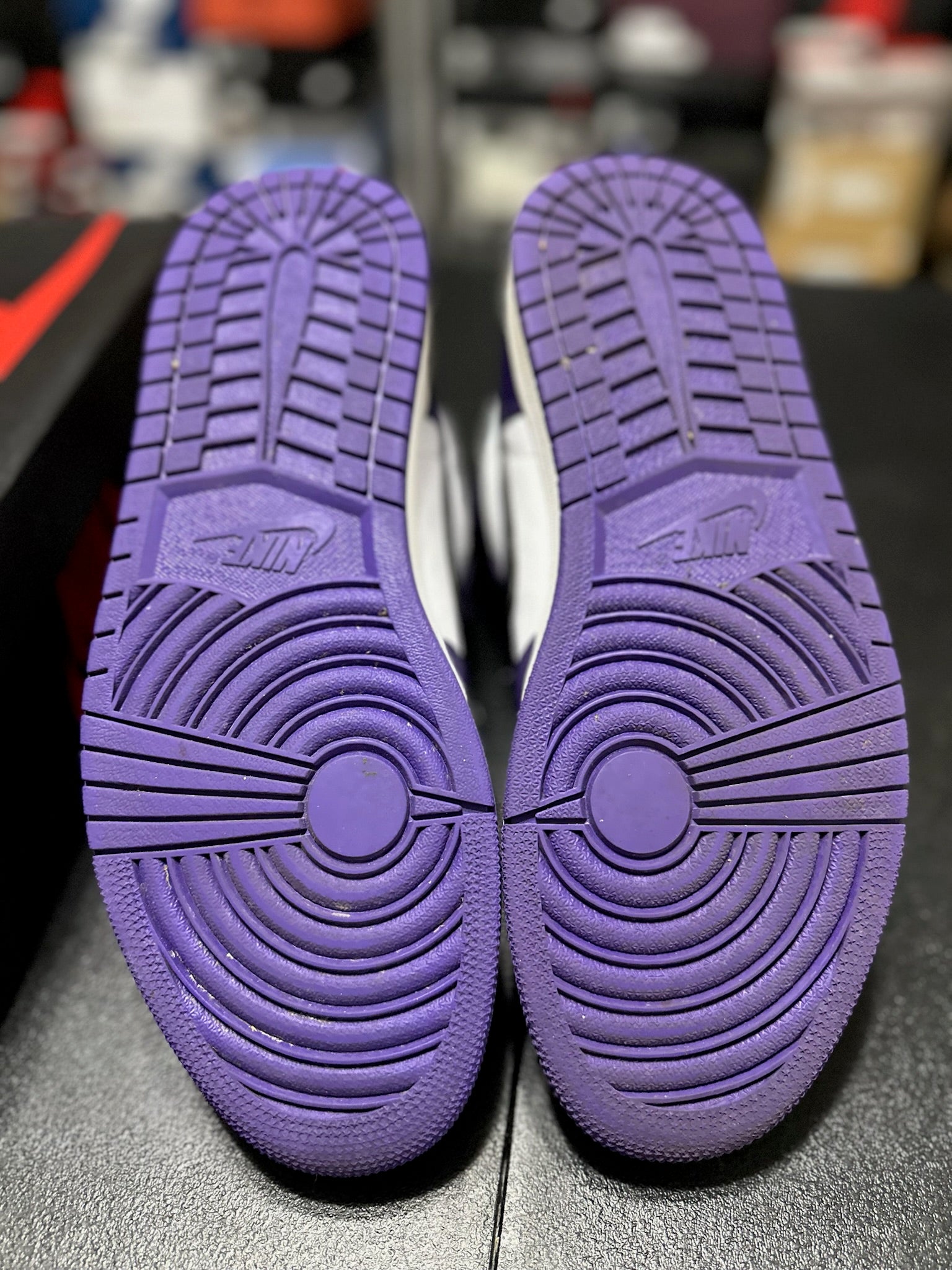 Size 10 - J1 High Court Purple White