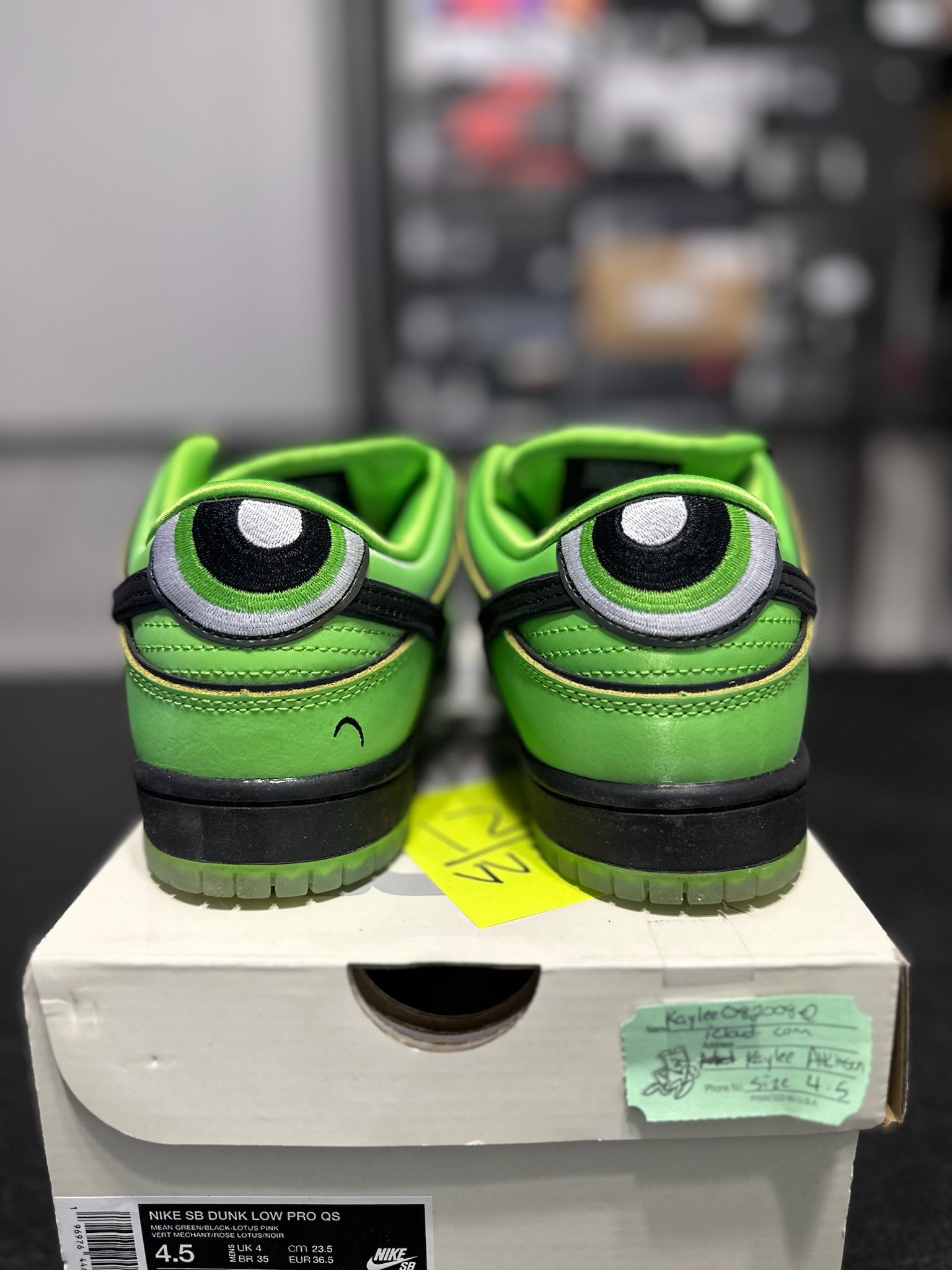 Size 4.5 - Dunk Low The Powerpuff Girls Buttercup
