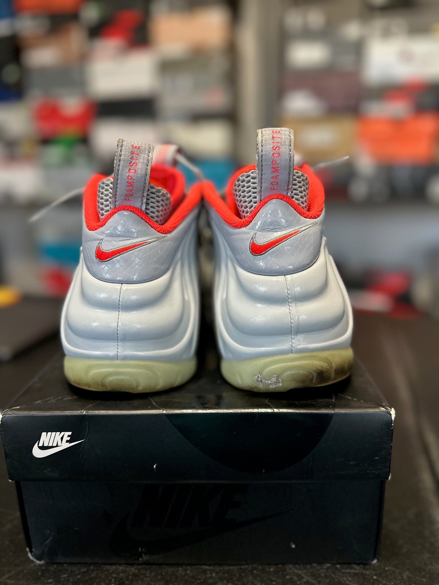 Size 11 - Foamposite 1 Pure Platinum