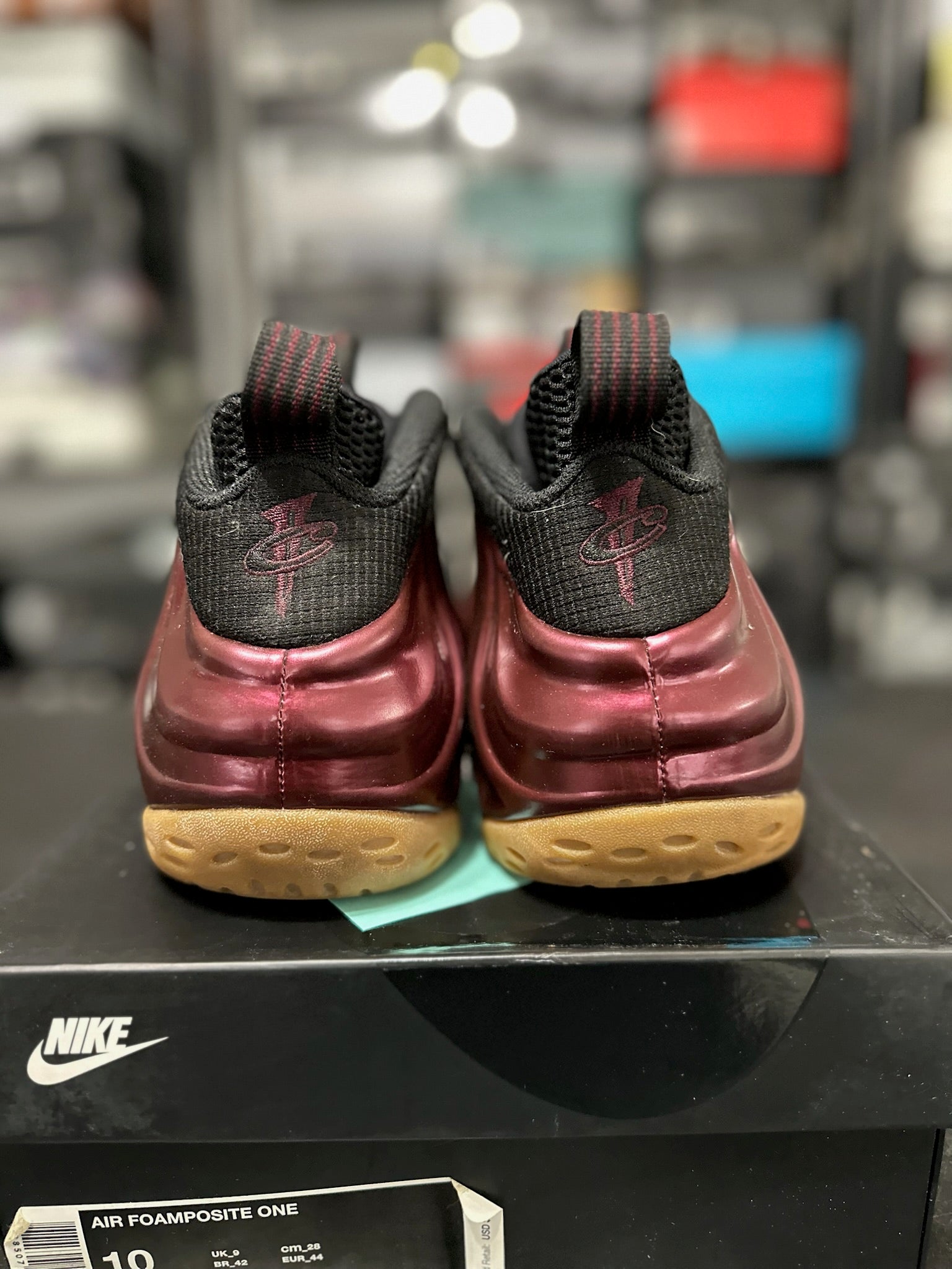 Size 10 - Foamposite 1 Maroon