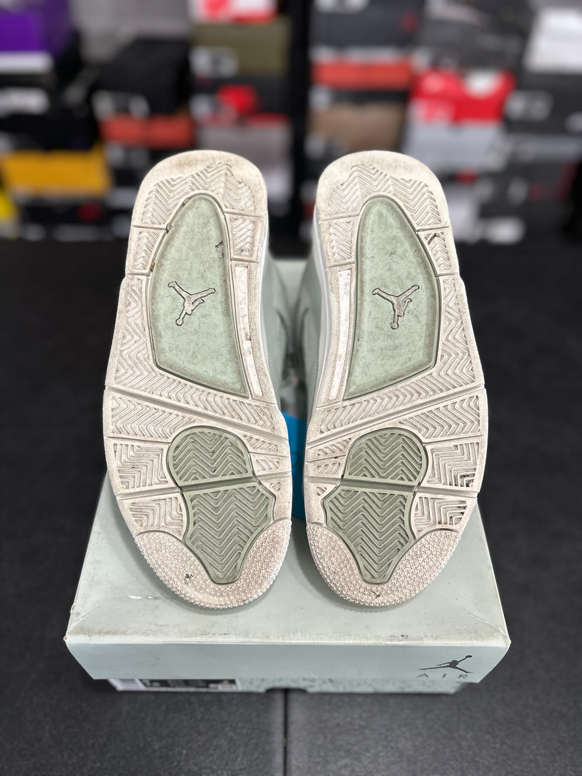 Size 7.5 - (9W) j4 seafoam sail
