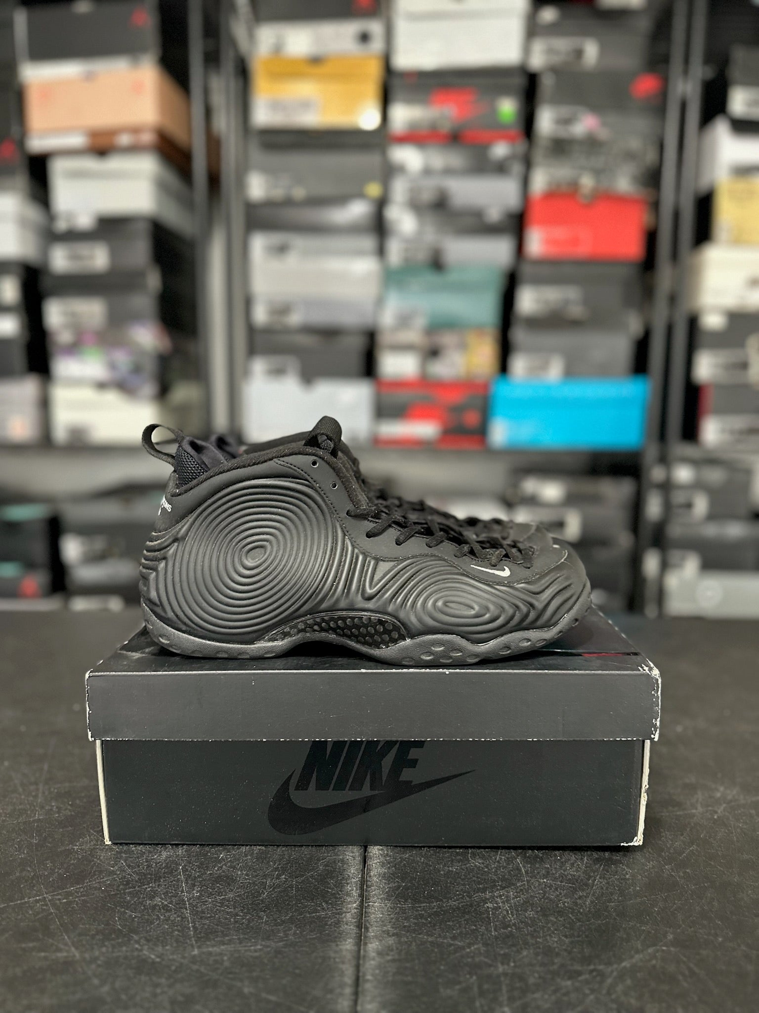 Size 10 - Foamposite 1 Comme des Garçons Homme Plus Black