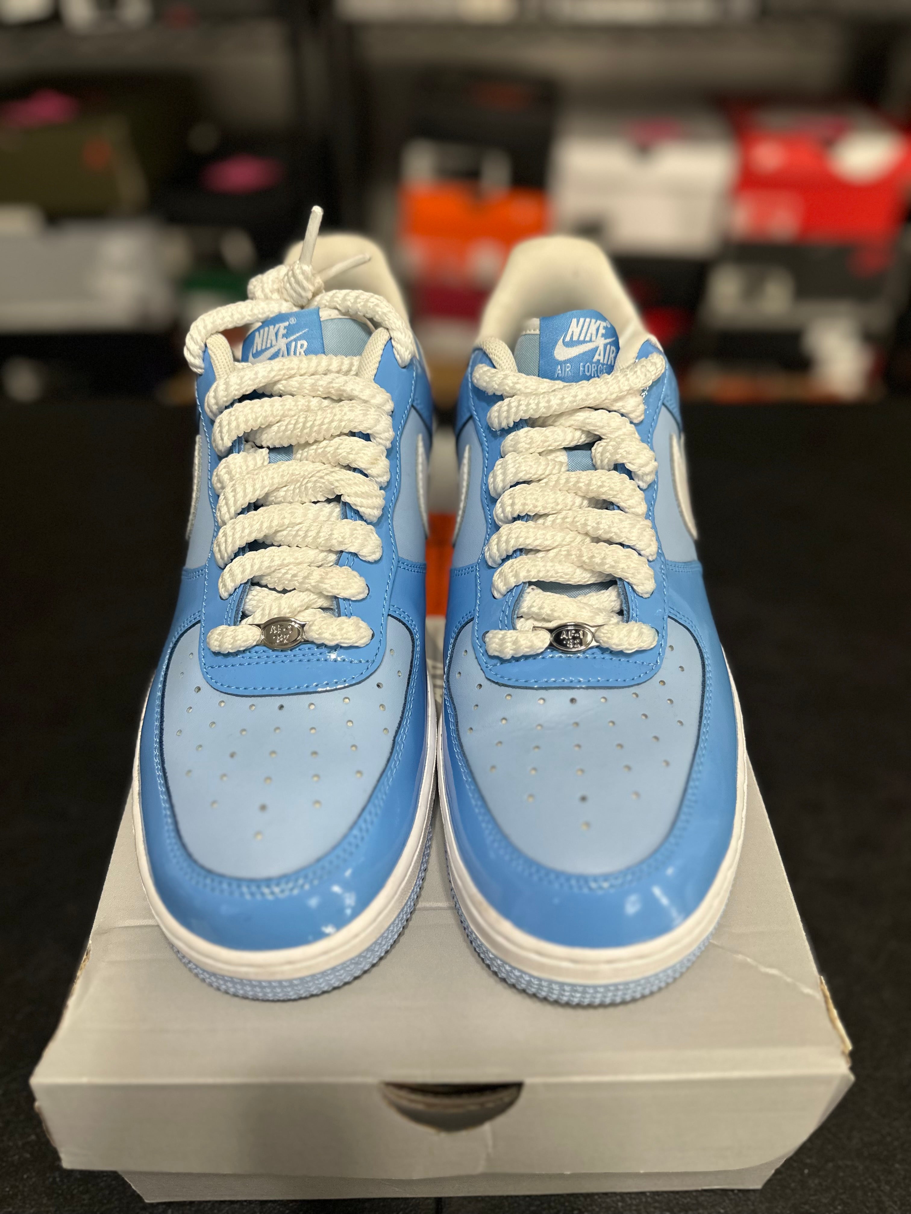 Size 10.5 - AF1 blue patent