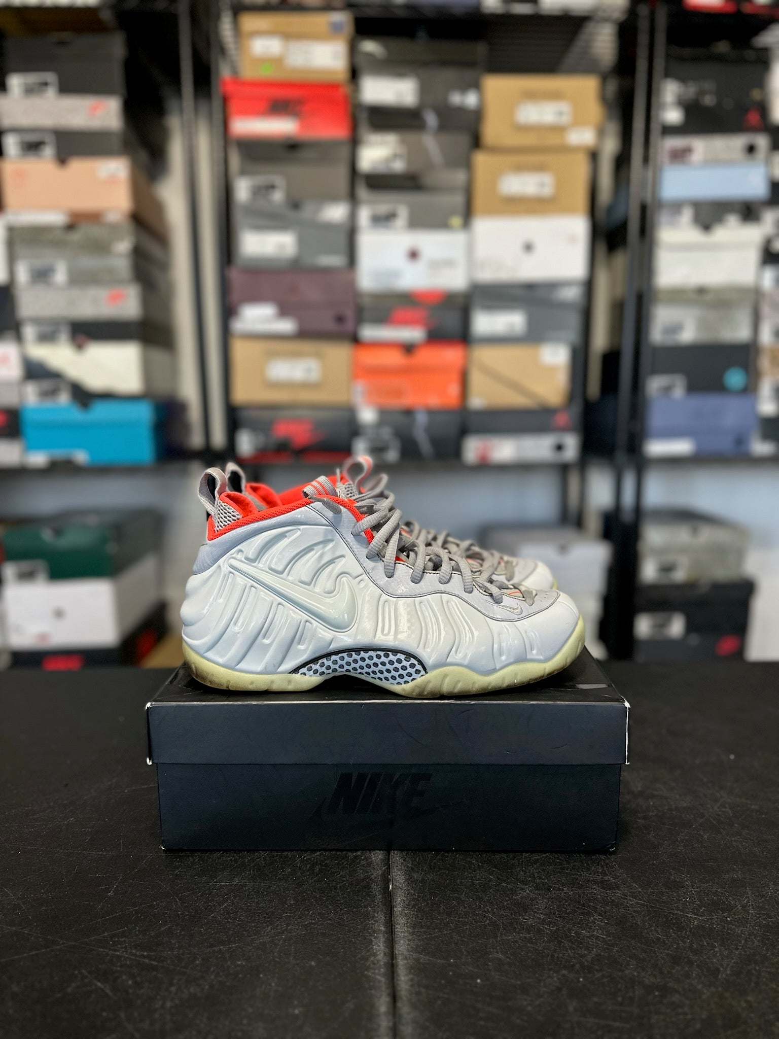 Size 11 - Foamposite 1 Pure Platinum