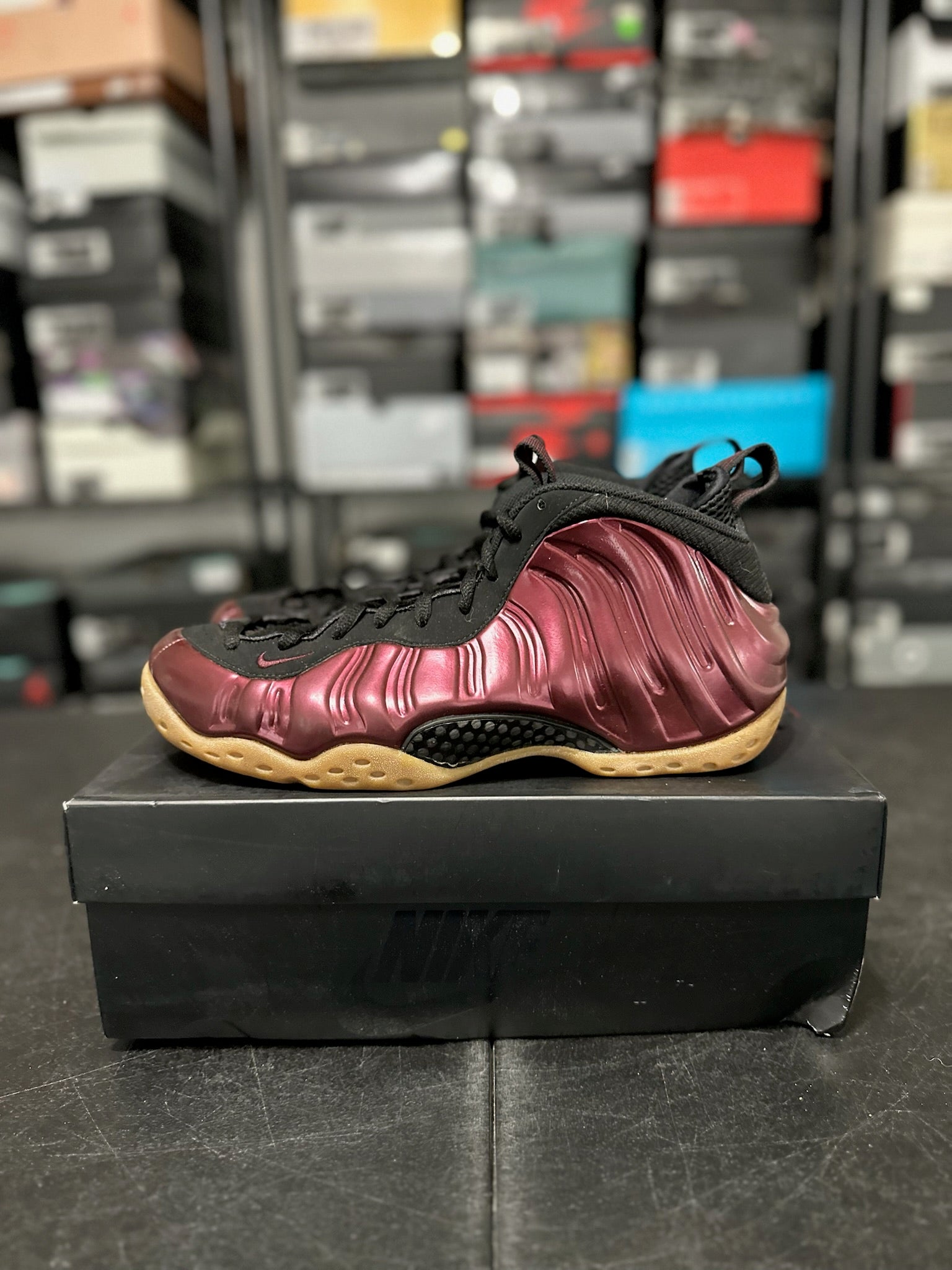 Size 10 - Foamposite 1 Maroon