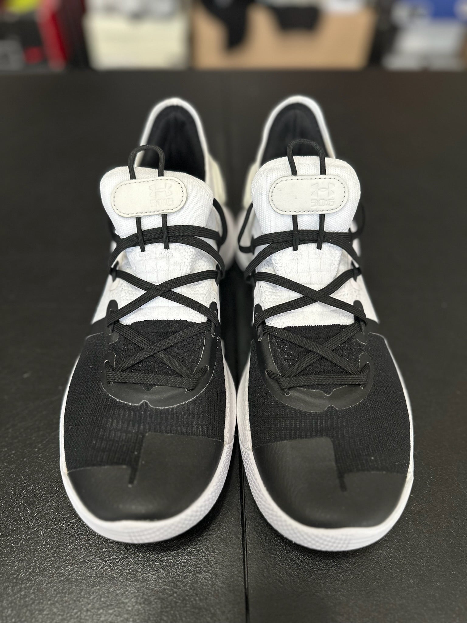 Size 9.5 - Curry 6 White/Black